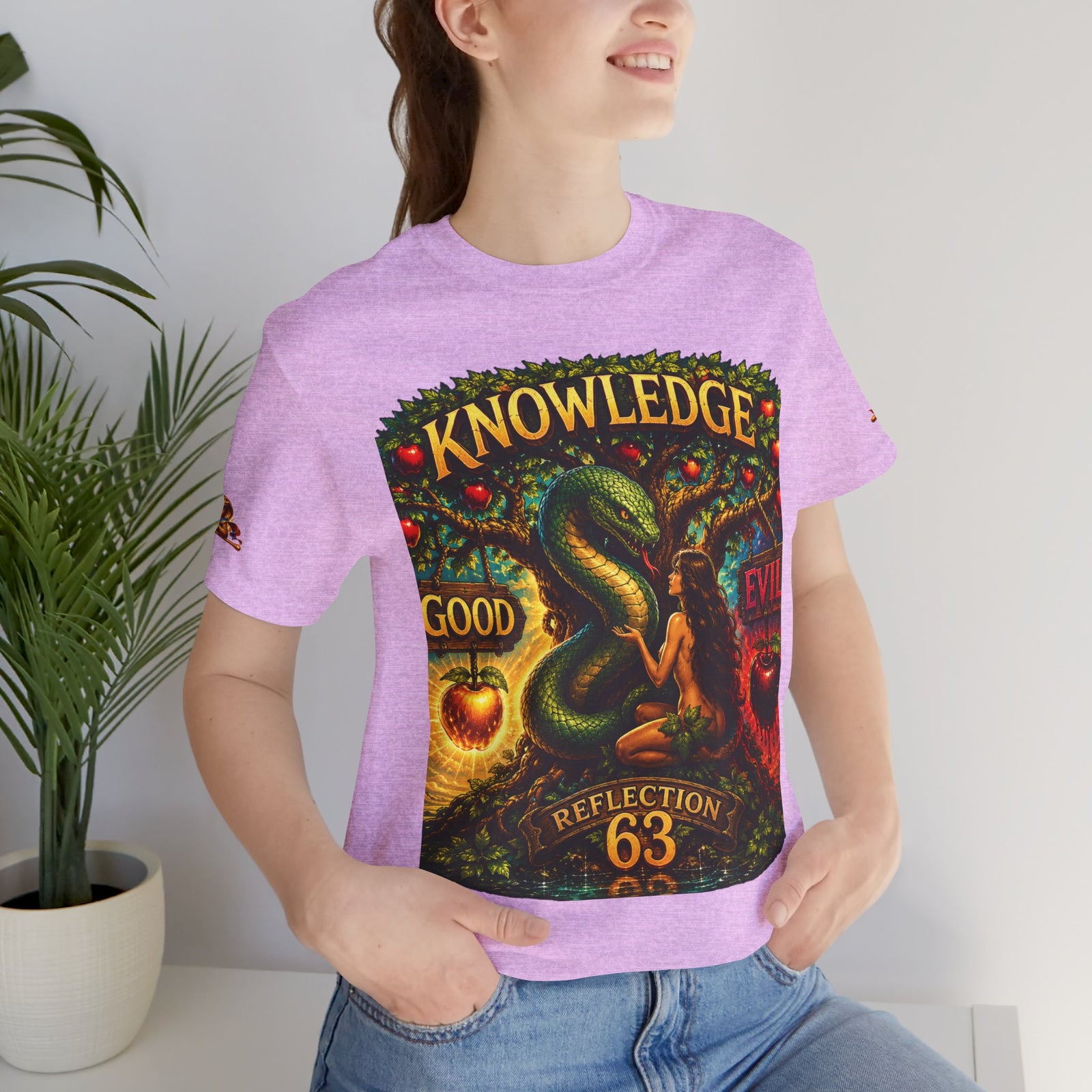Knowledge Snake Tee — 'Knowledge: Good vs Evil' Graphic T-Shirt