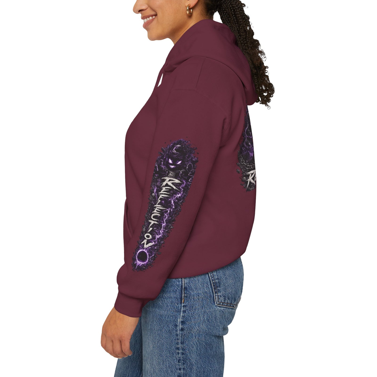 Reflection 63 Black Matter Hoodie — Graphic Cosmic Pullover