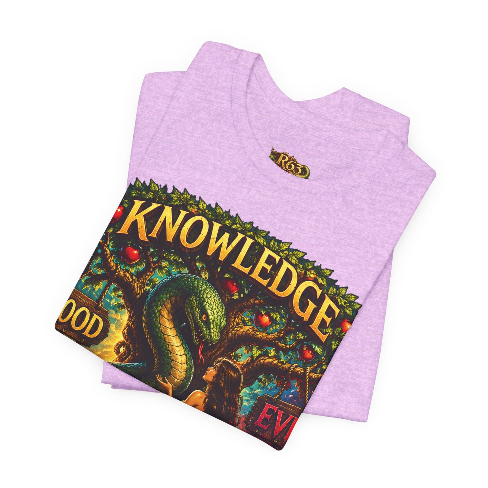 Knowledge Snake Tee — 'Knowledge: Good vs Evil' Graphic T-Shirt