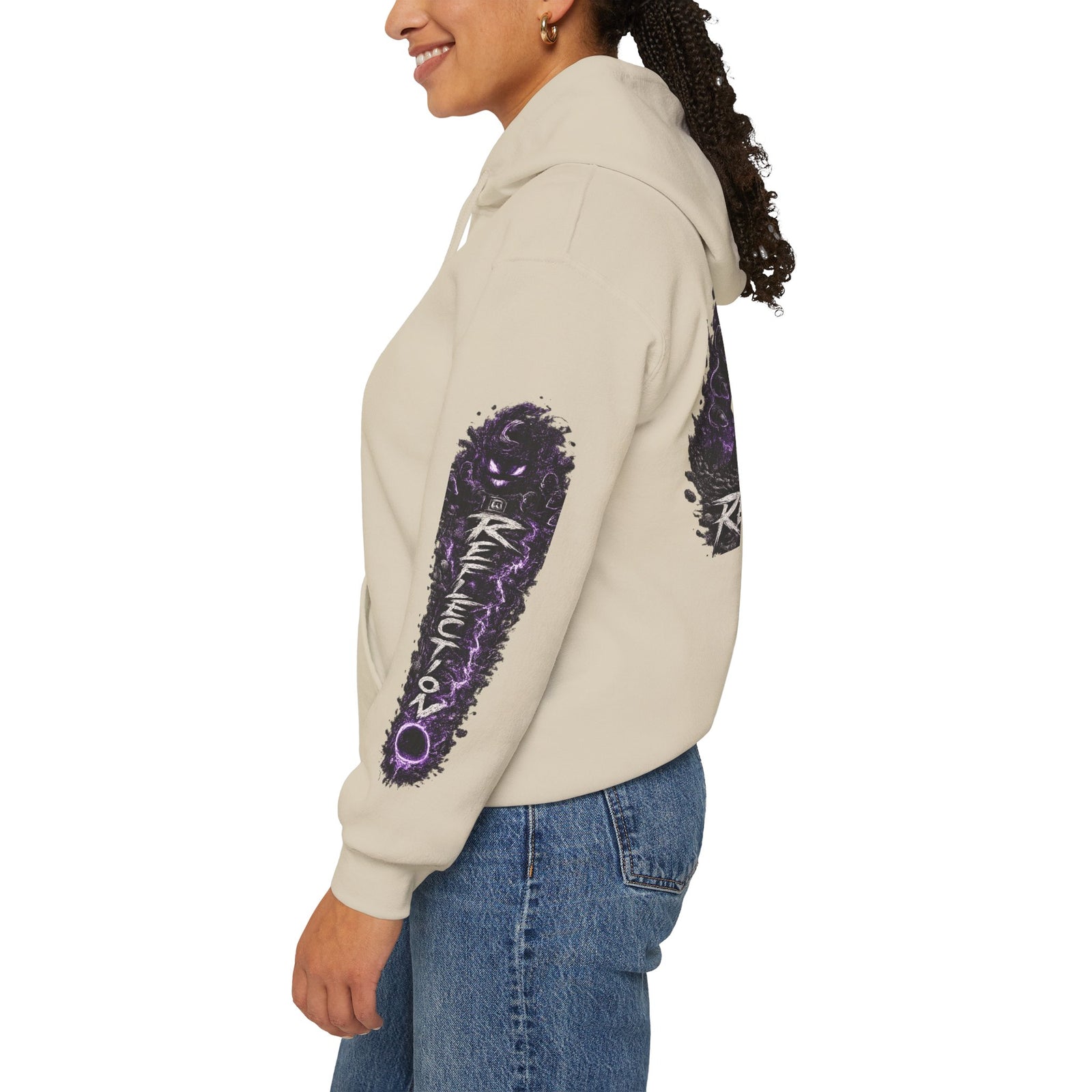 Reflection 63 Black Matter Hoodie — Graphic Cosmic Pullover