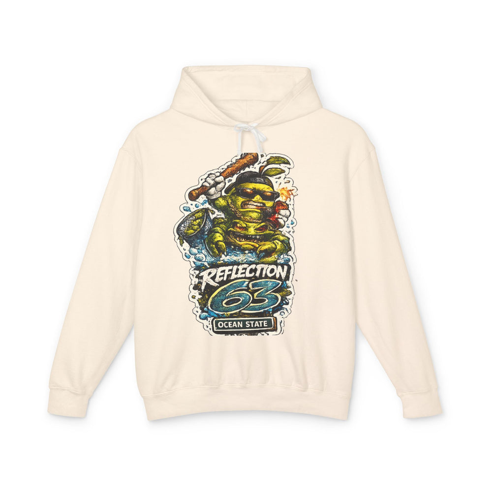 Reflection 63 Ocean State Hoodie — Vintage Surf Monster Graphic Hooded Sweatshirt