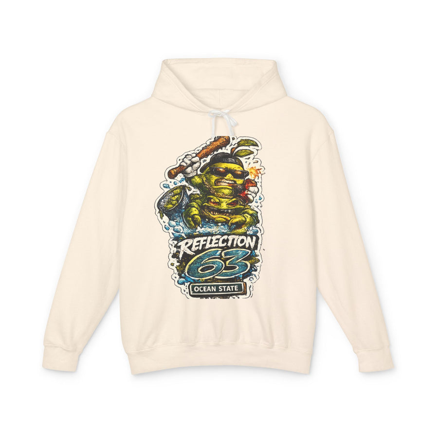 Reflection 63 Ocean State Hoodie — Vintage Surf Monster Graphic Hooded Sweatshirt