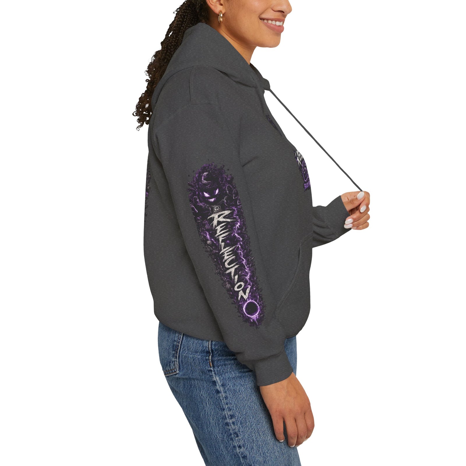 Reflection 63 Black Matter Hoodie — Graphic Cosmic Pullover