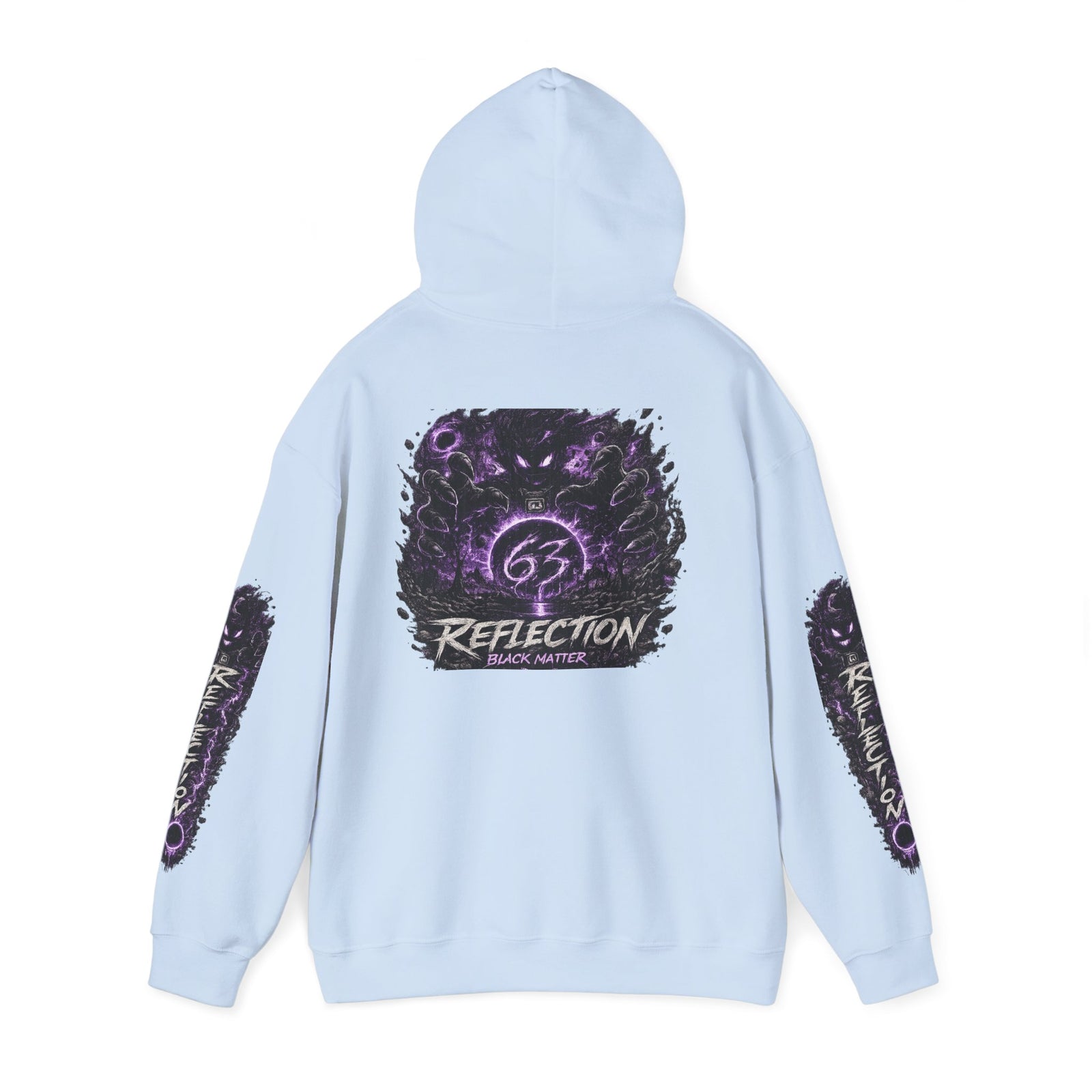 Reflection 63 Black Matter Hoodie — Graphic Cosmic Pullover