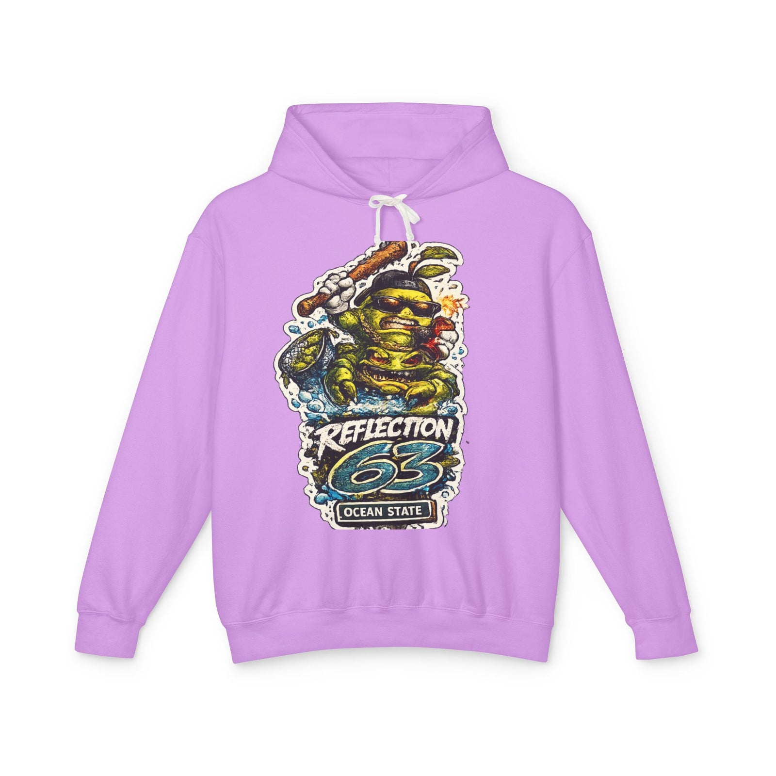 Reflection 63 Ocean State Hoodie — Vintage Surf Monster Graphic Hooded Sweatshirt