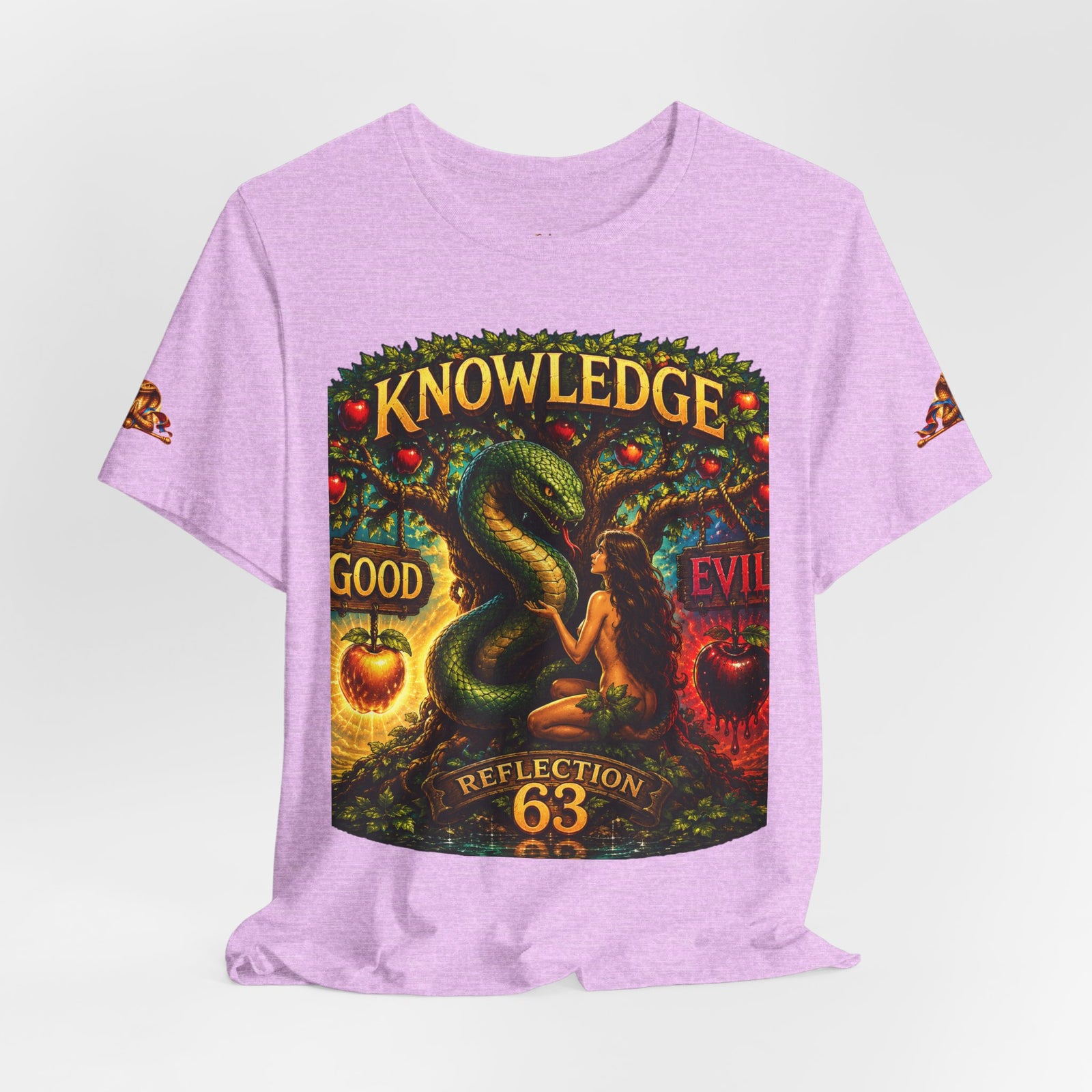 Knowledge Snake Tee — 'Knowledge: Good vs Evil' Graphic T-Shirt
