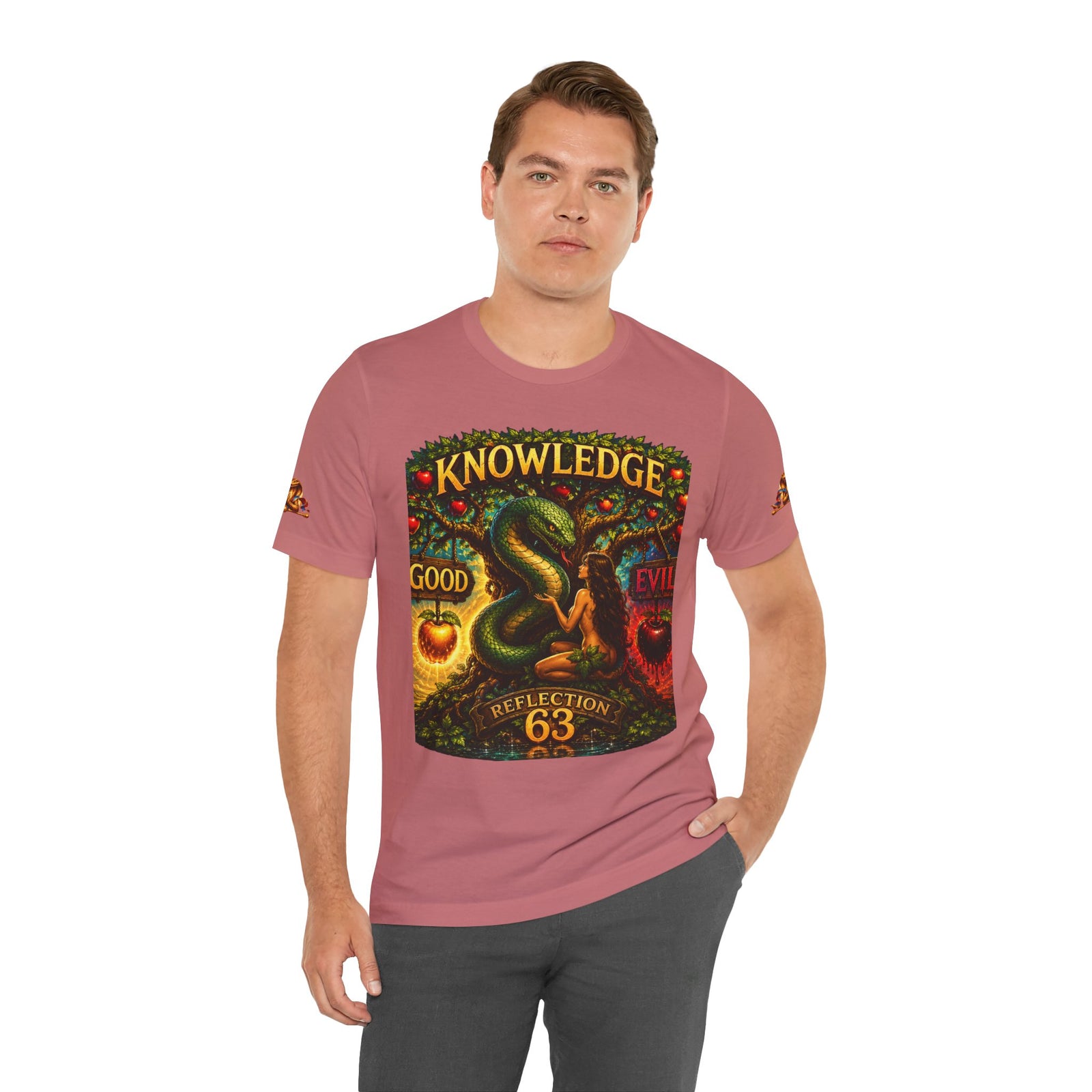 Knowledge Snake Tee — 'Knowledge: Good vs Evil' Graphic T-Shirt