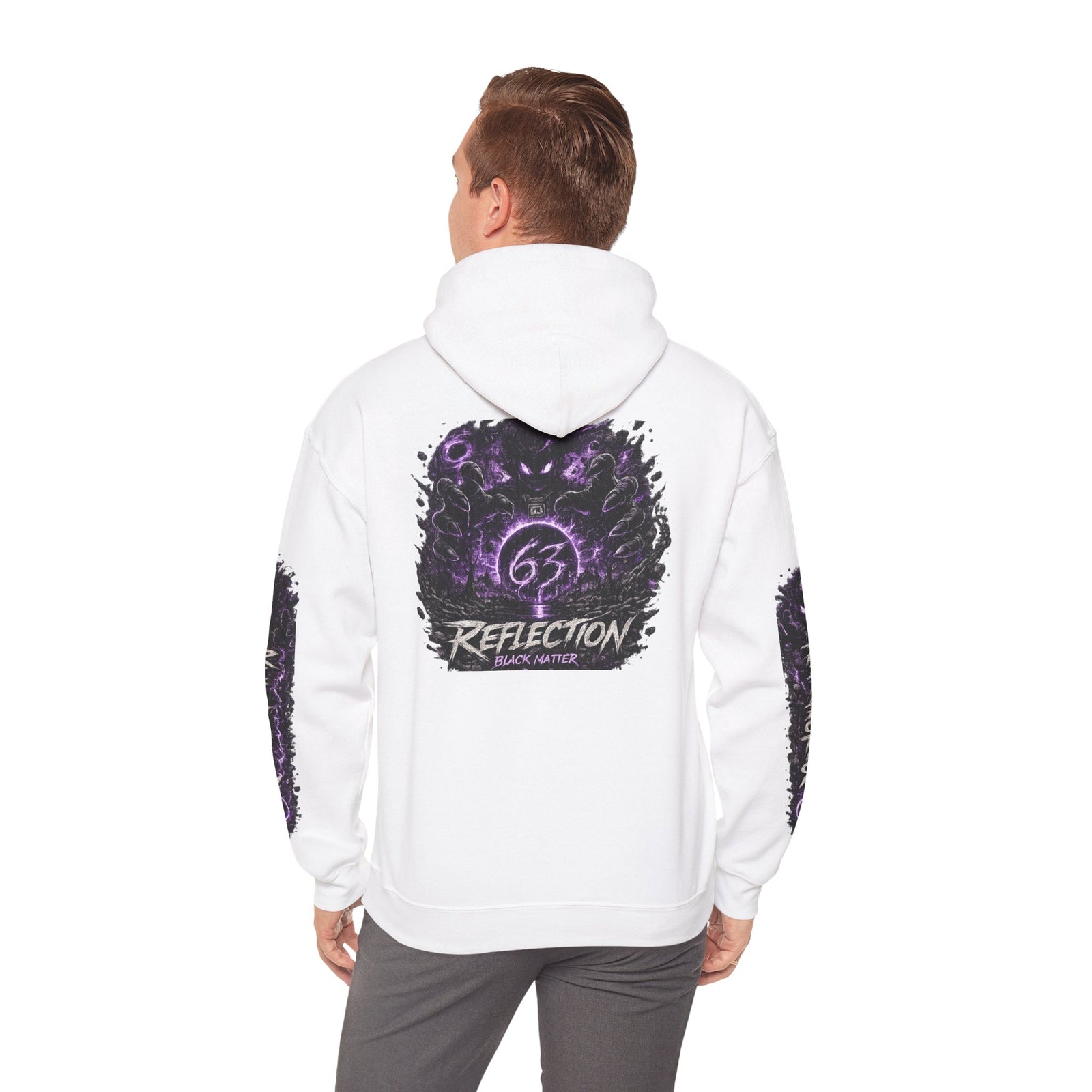Reflection 63 Black Matter Hoodie — Graphic Cosmic Pullover