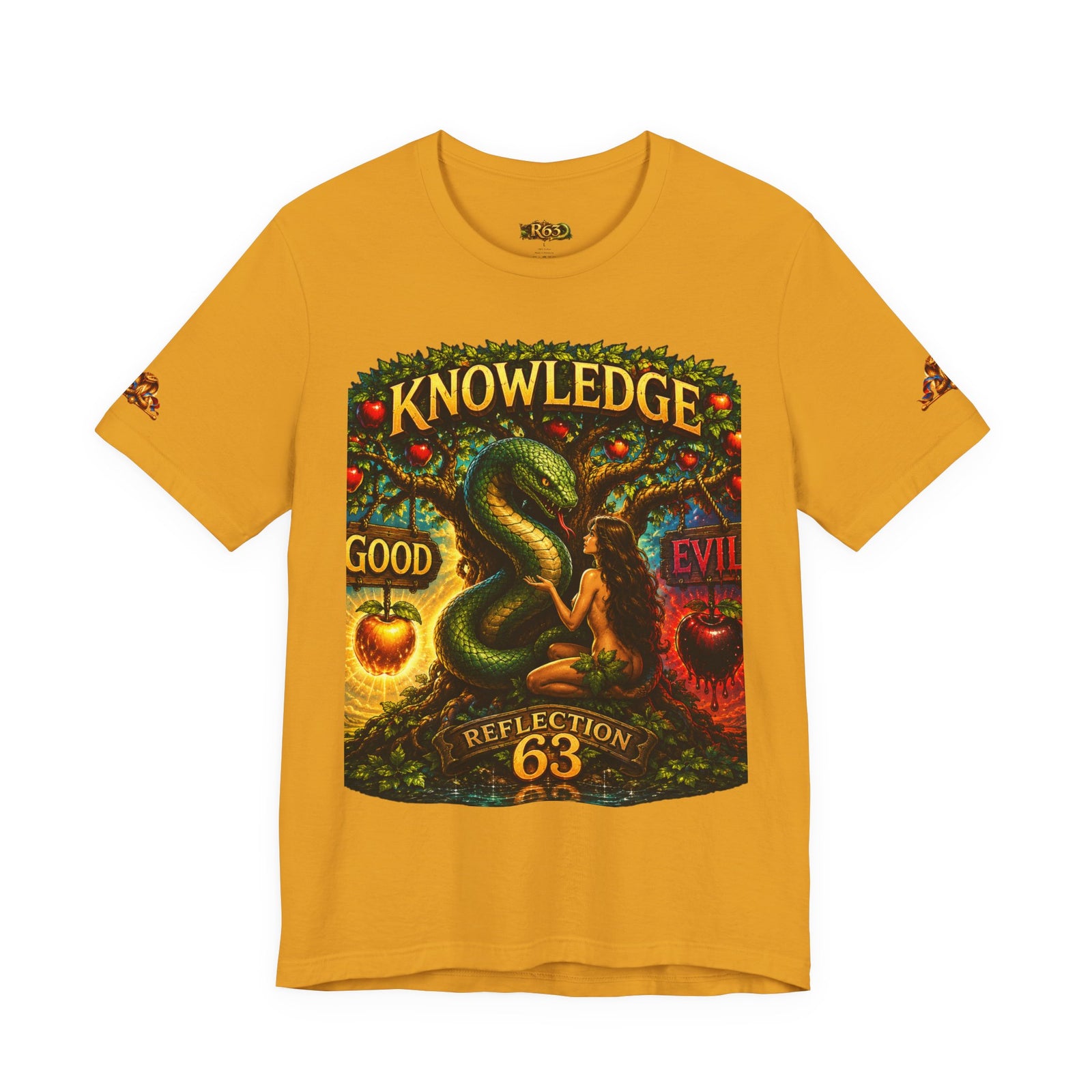 Knowledge Snake Tee — 'Knowledge: Good vs Evil' Graphic T-Shirt