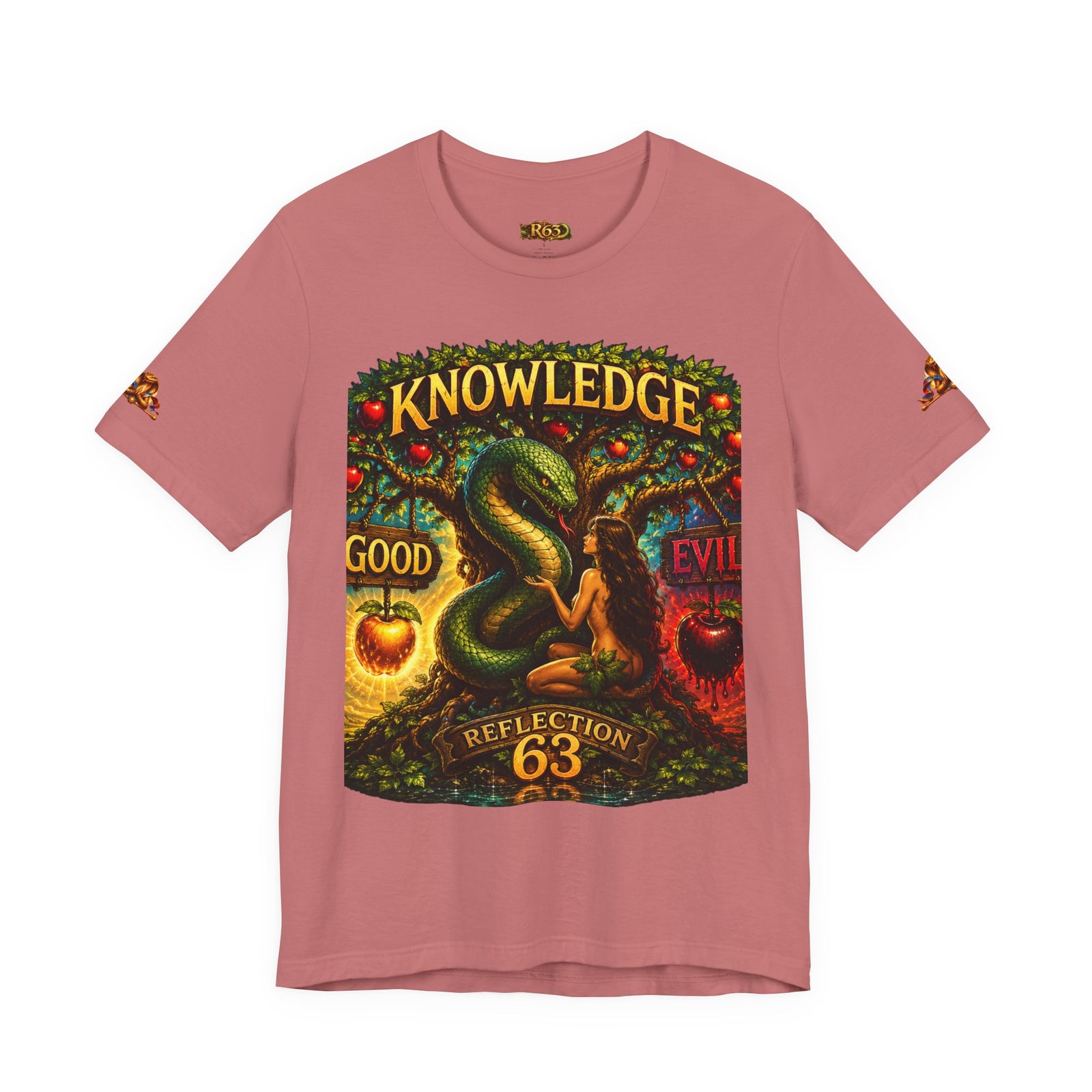 Knowledge Snake Tee — 'Knowledge: Good vs Evil' Graphic T-Shirt