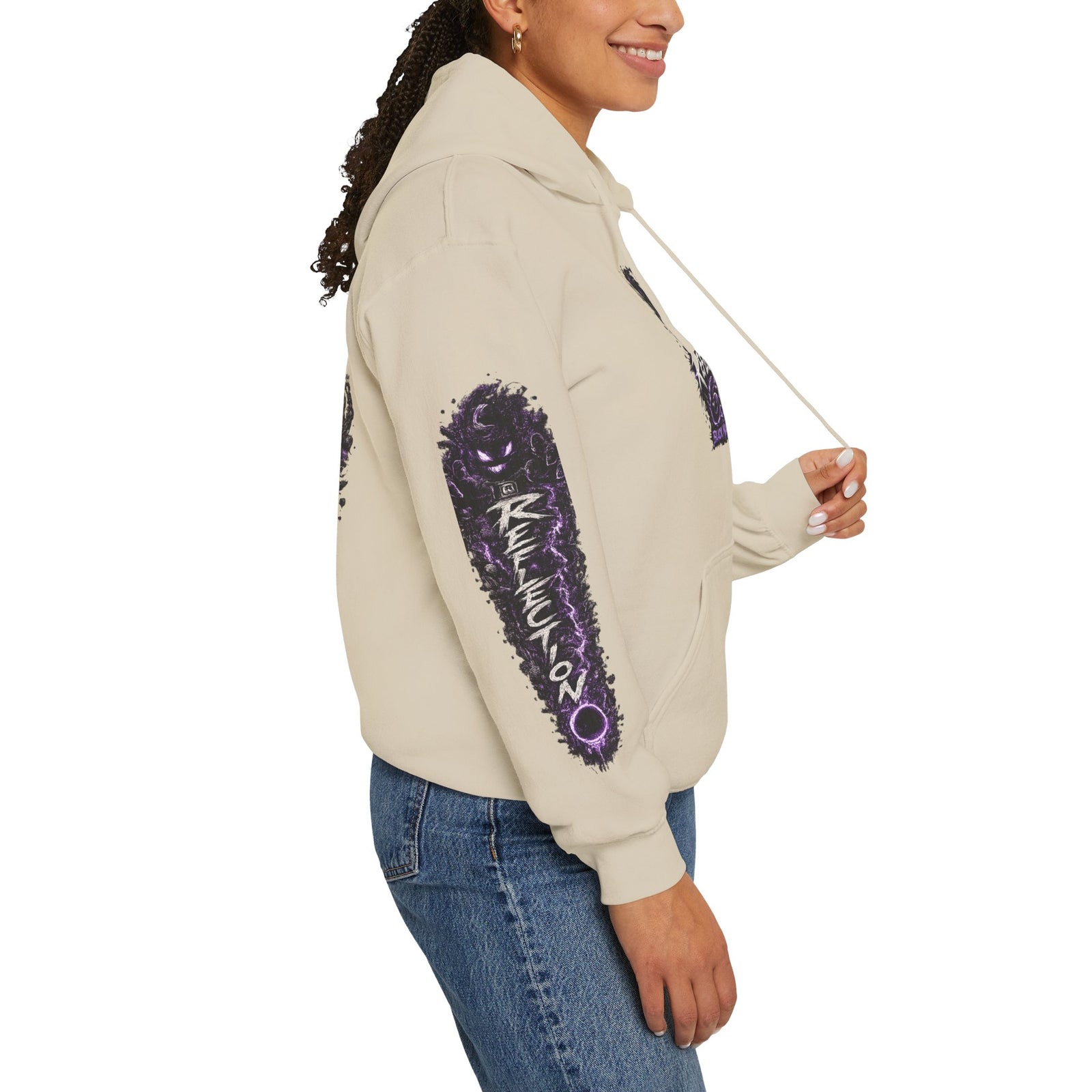 Reflection 63 Black Matter Hoodie — Graphic Cosmic Pullover