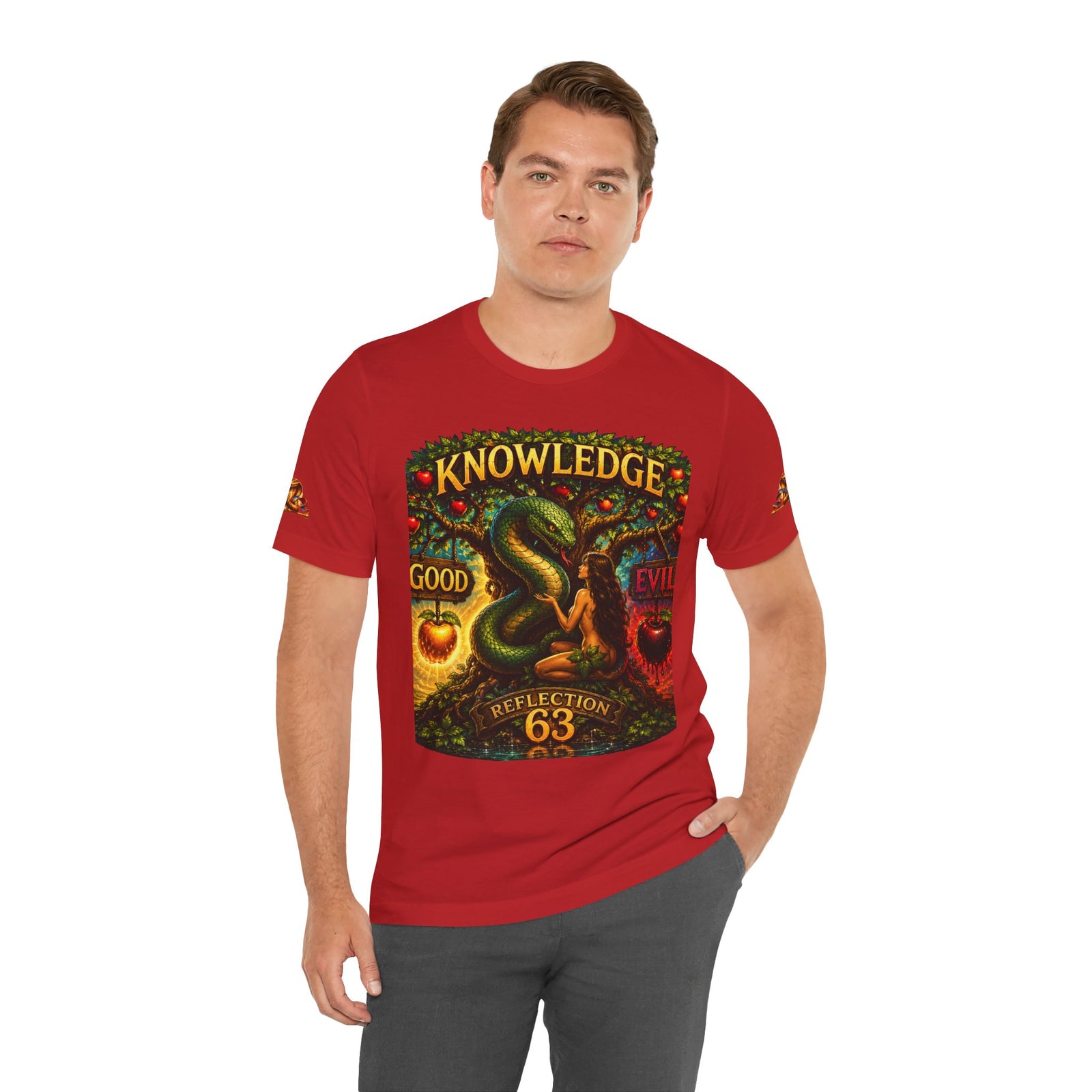 Knowledge Snake Tee — 'Knowledge: Good vs Evil' Graphic T-Shirt