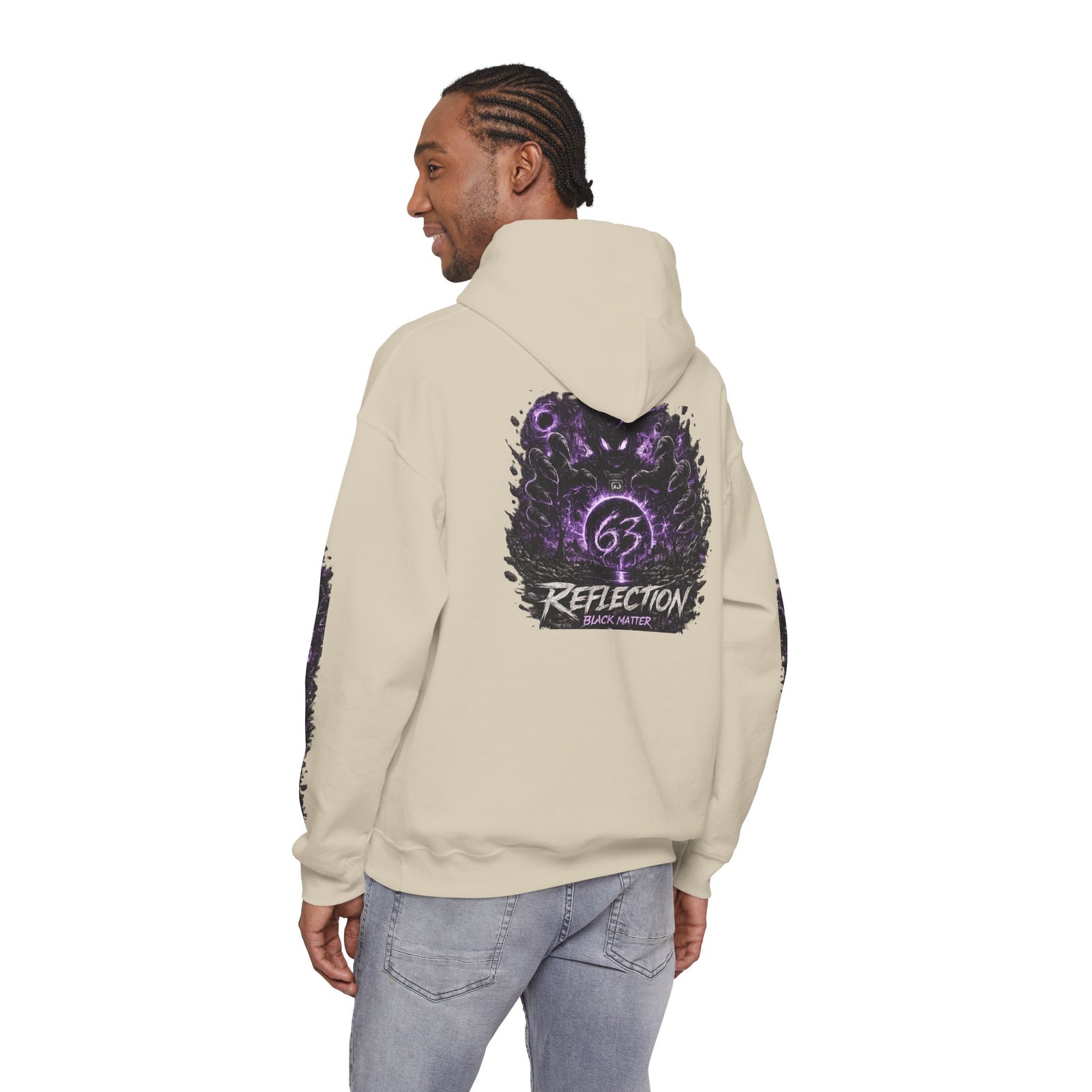 Reflection 63 Black Matter Hoodie — Graphic Cosmic Pullover