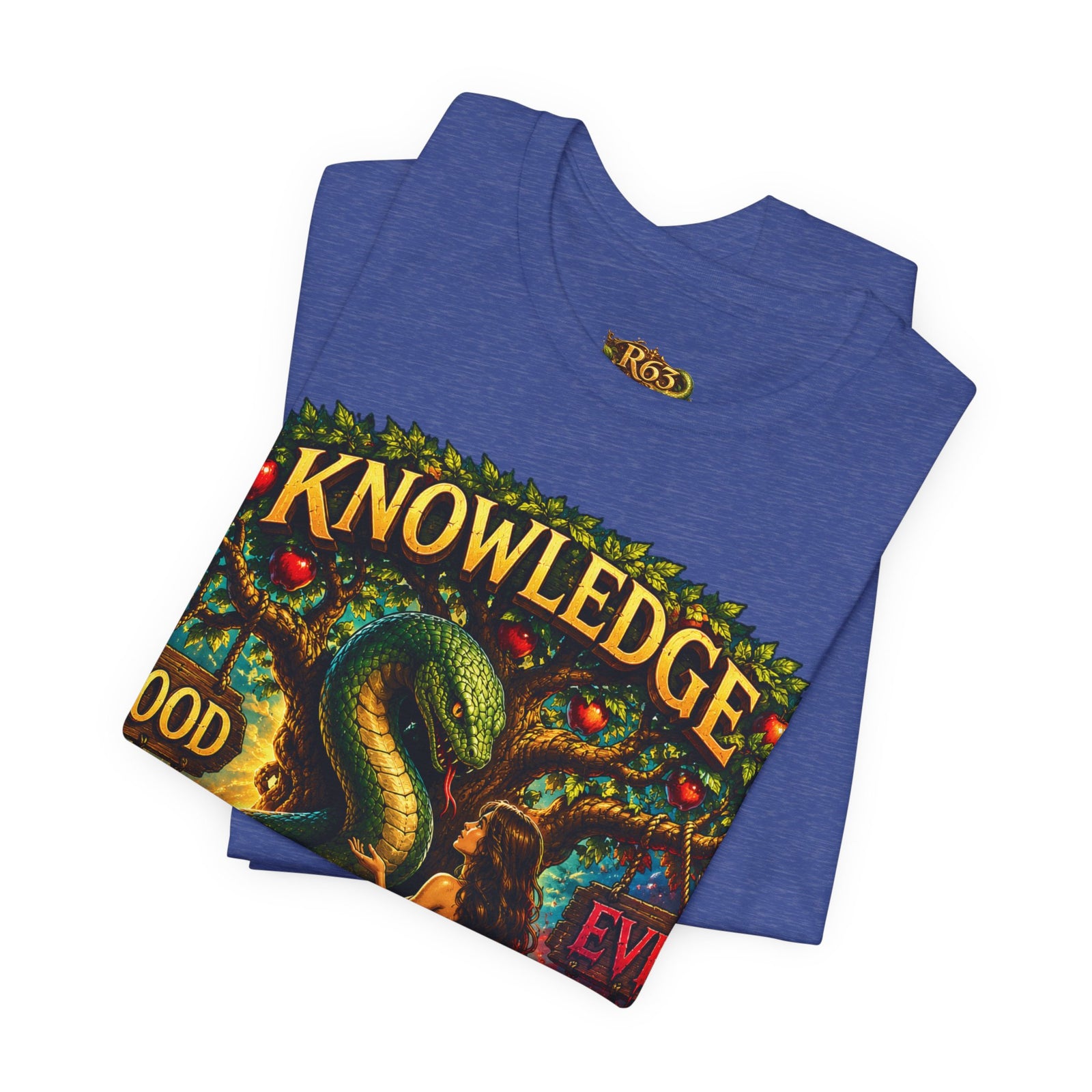 Knowledge Snake Tee — 'Knowledge: Good vs Evil' Graphic T-Shirt