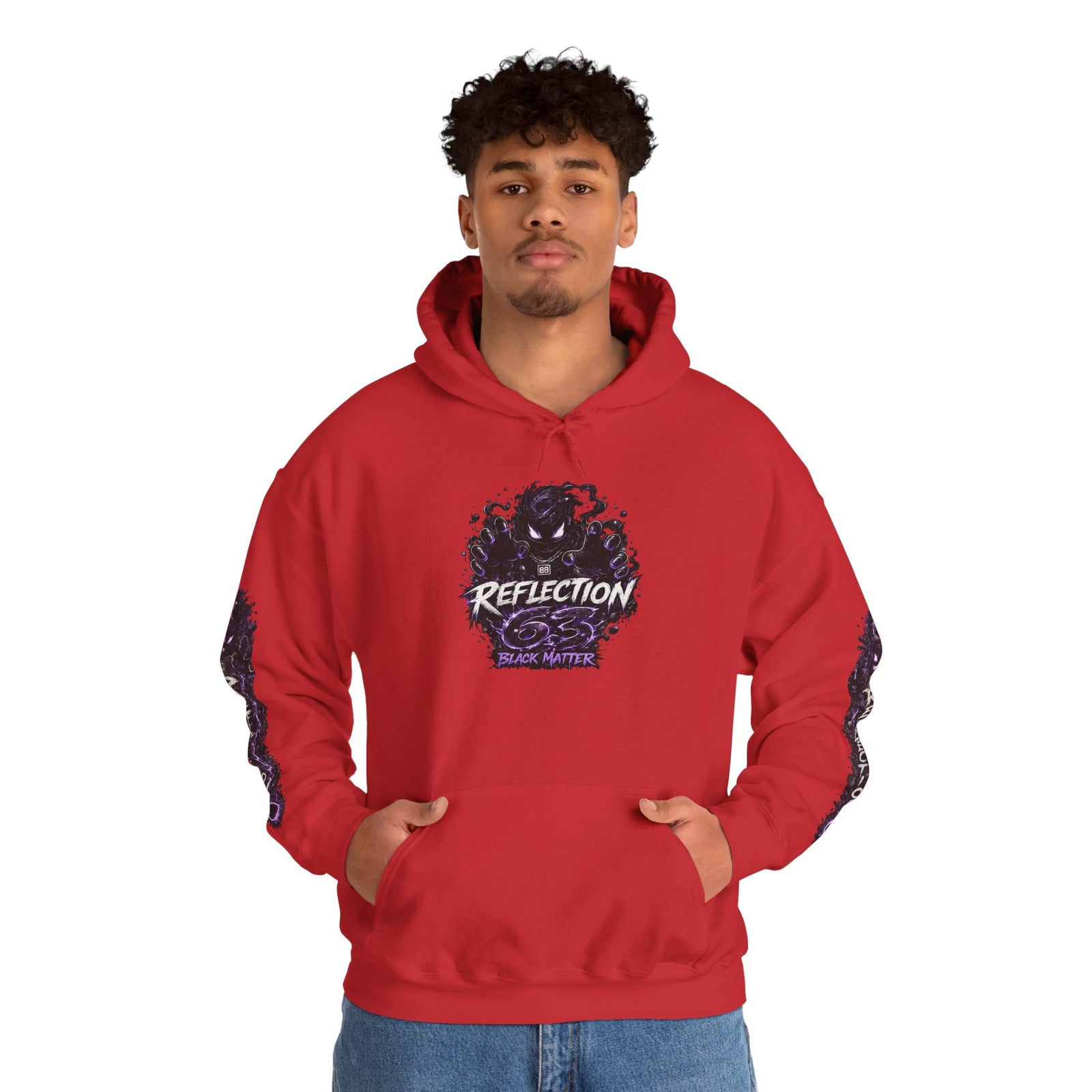 Reflection 63 Black Matter Hoodie — Graphic Cosmic Pullover