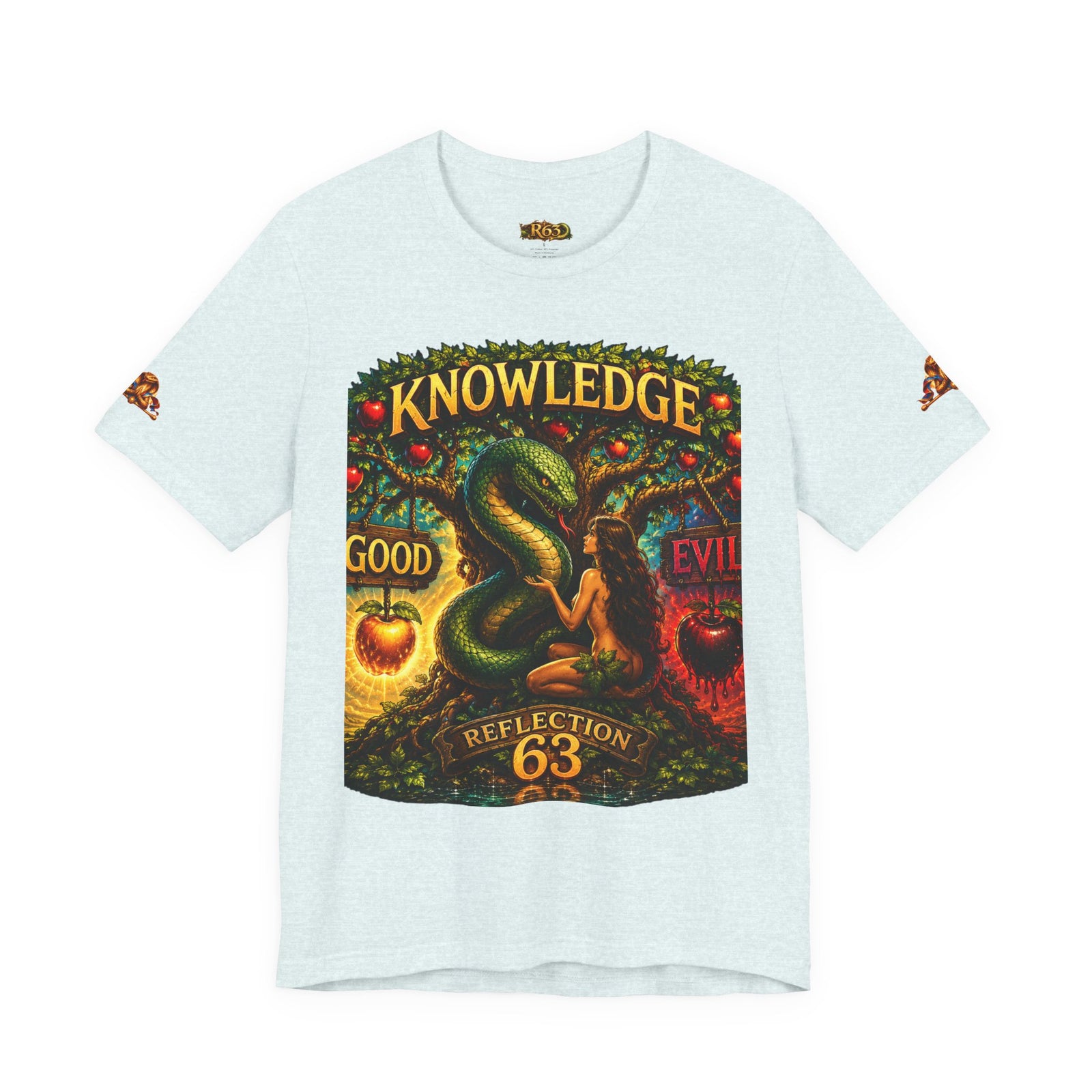 Knowledge Snake Tee — 'Knowledge: Good vs Evil' Graphic T-Shirt