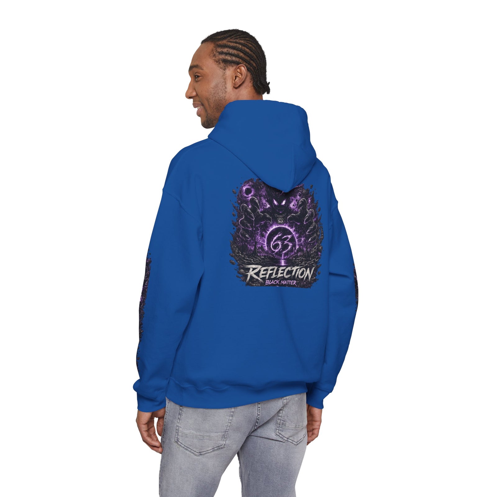 Reflection 63 Black Matter Hoodie — Graphic Cosmic Pullover