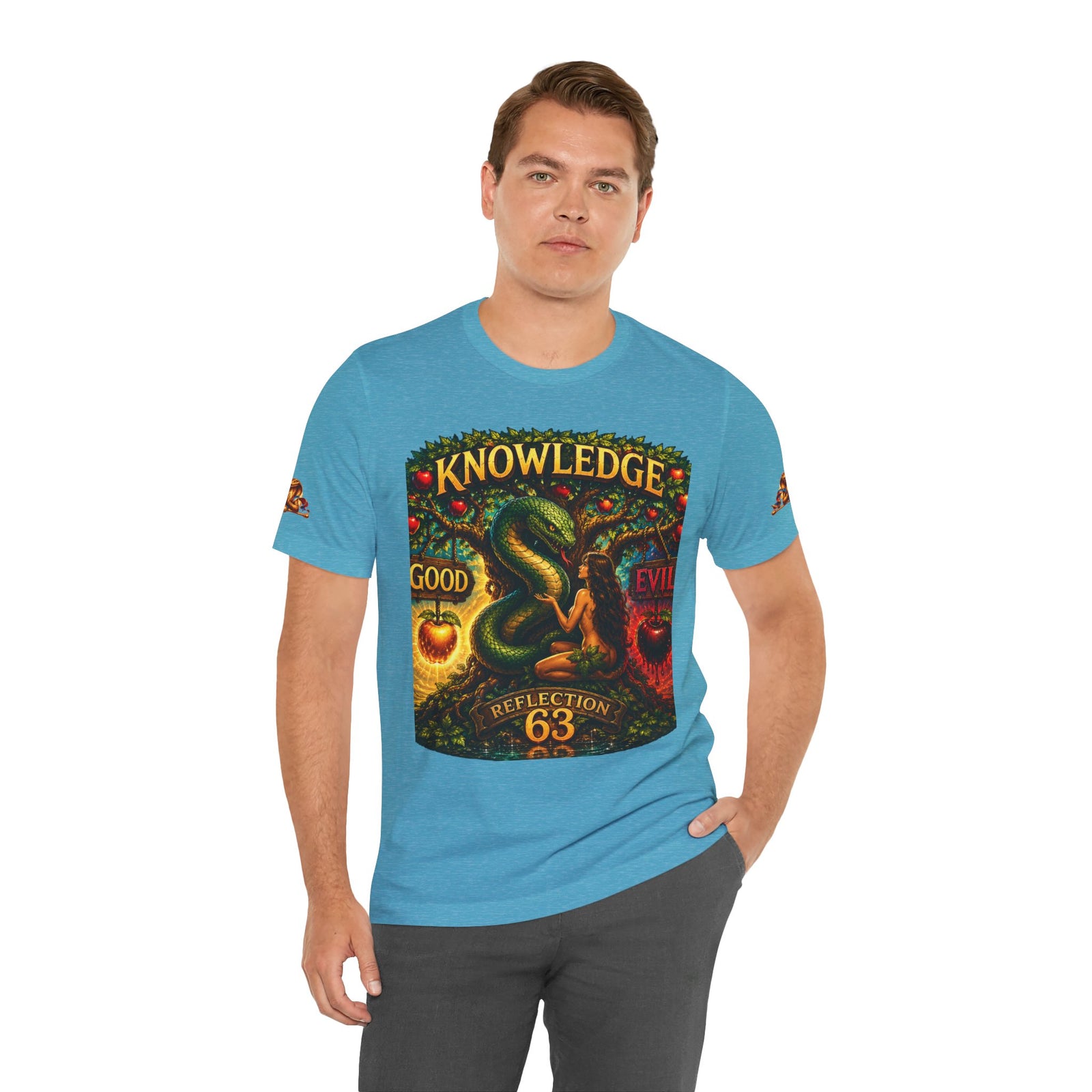 Knowledge Snake Tee — 'Knowledge: Good vs Evil' Graphic T-Shirt