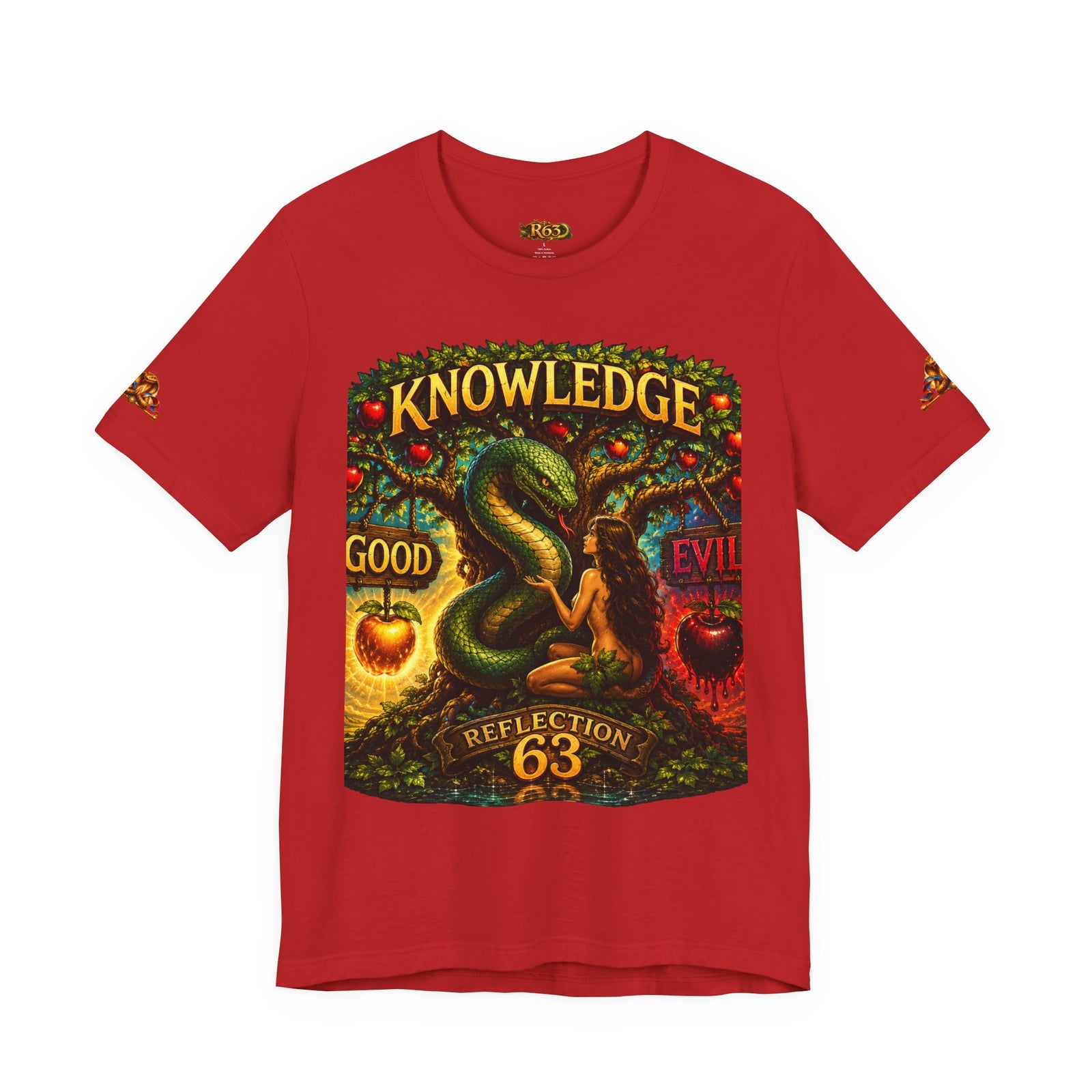 Knowledge Snake Tee — 'Knowledge: Good vs Evil' Graphic T-Shirt
