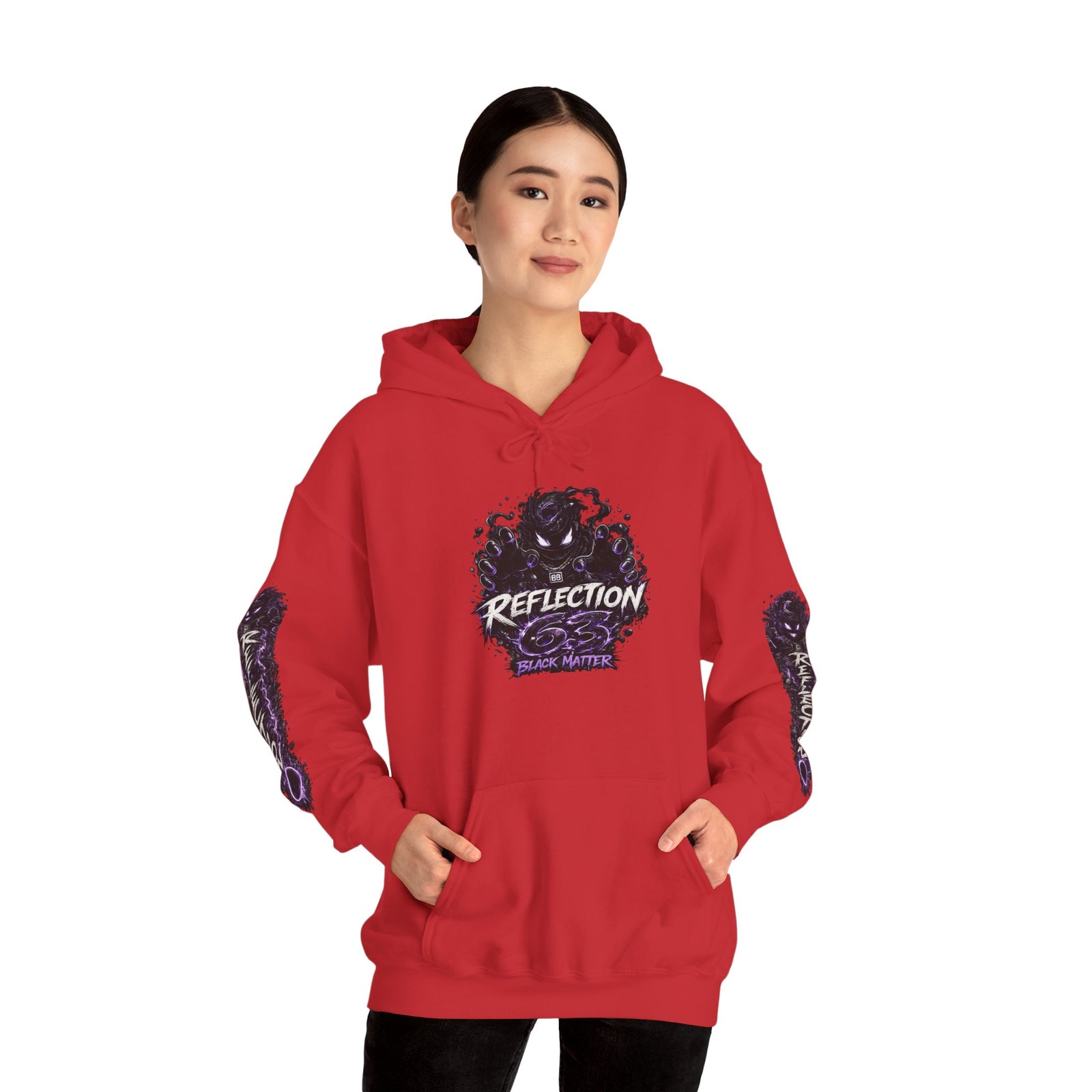 Reflection 63 Black Matter Hoodie — Graphic Cosmic Pullover