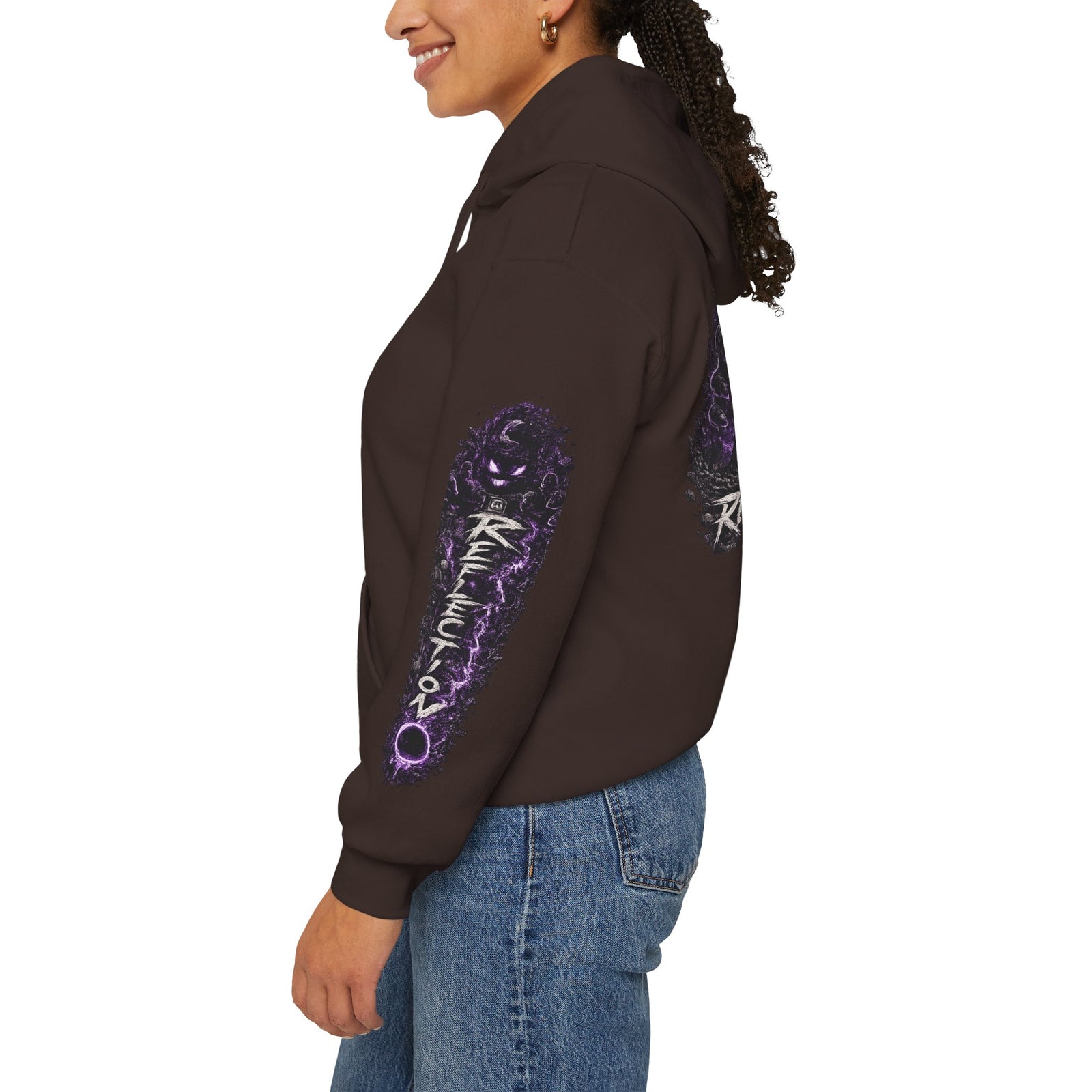 Reflection 63 Black Matter Hoodie — Graphic Cosmic Pullover