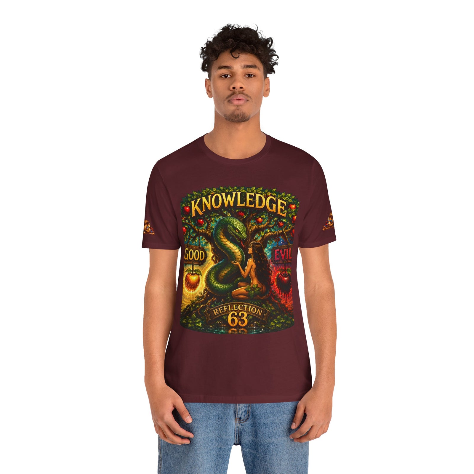Knowledge Snake Tee — 'Knowledge: Good vs Evil' Graphic T-Shirt