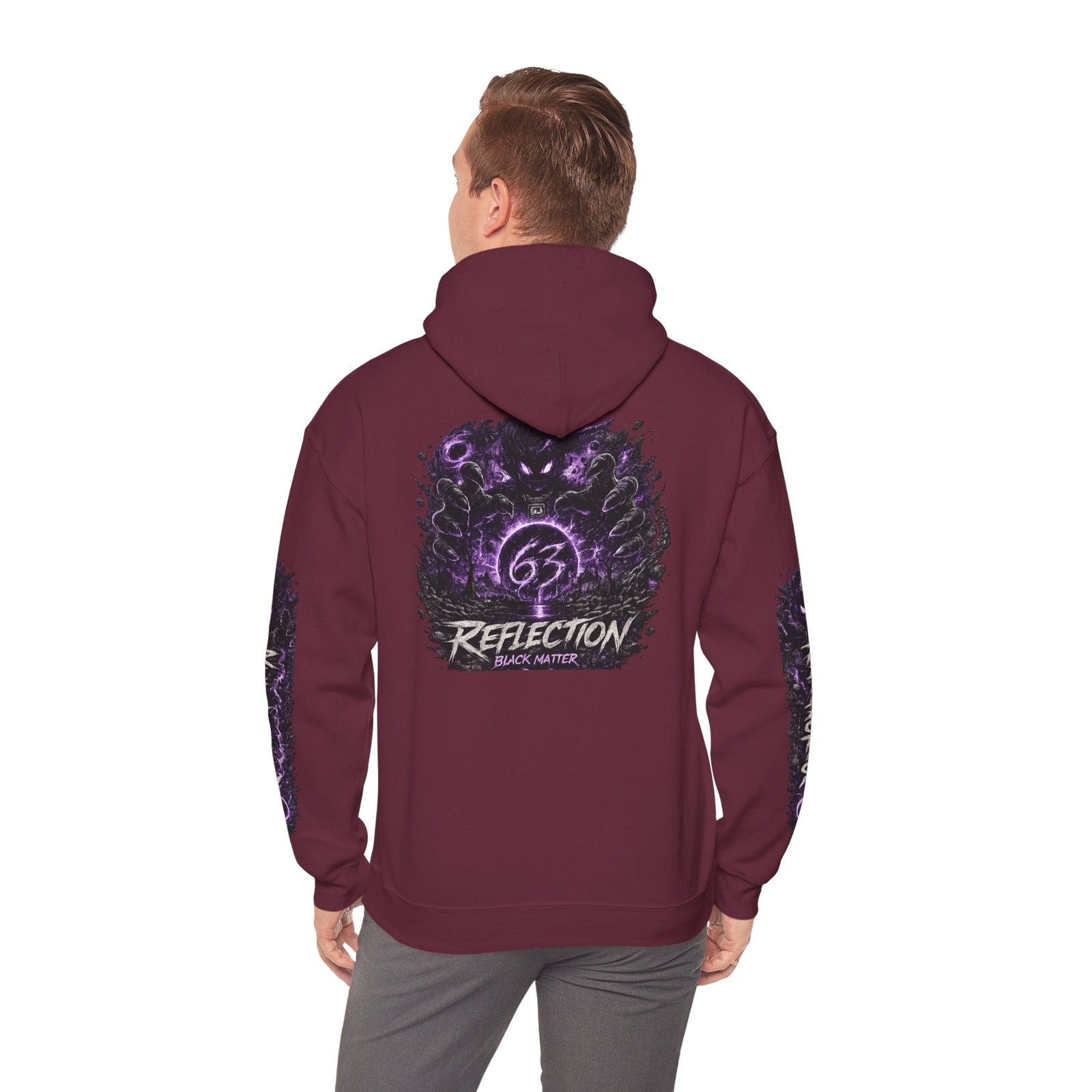 Reflection 63 Black Matter Hoodie — Graphic Cosmic Pullover