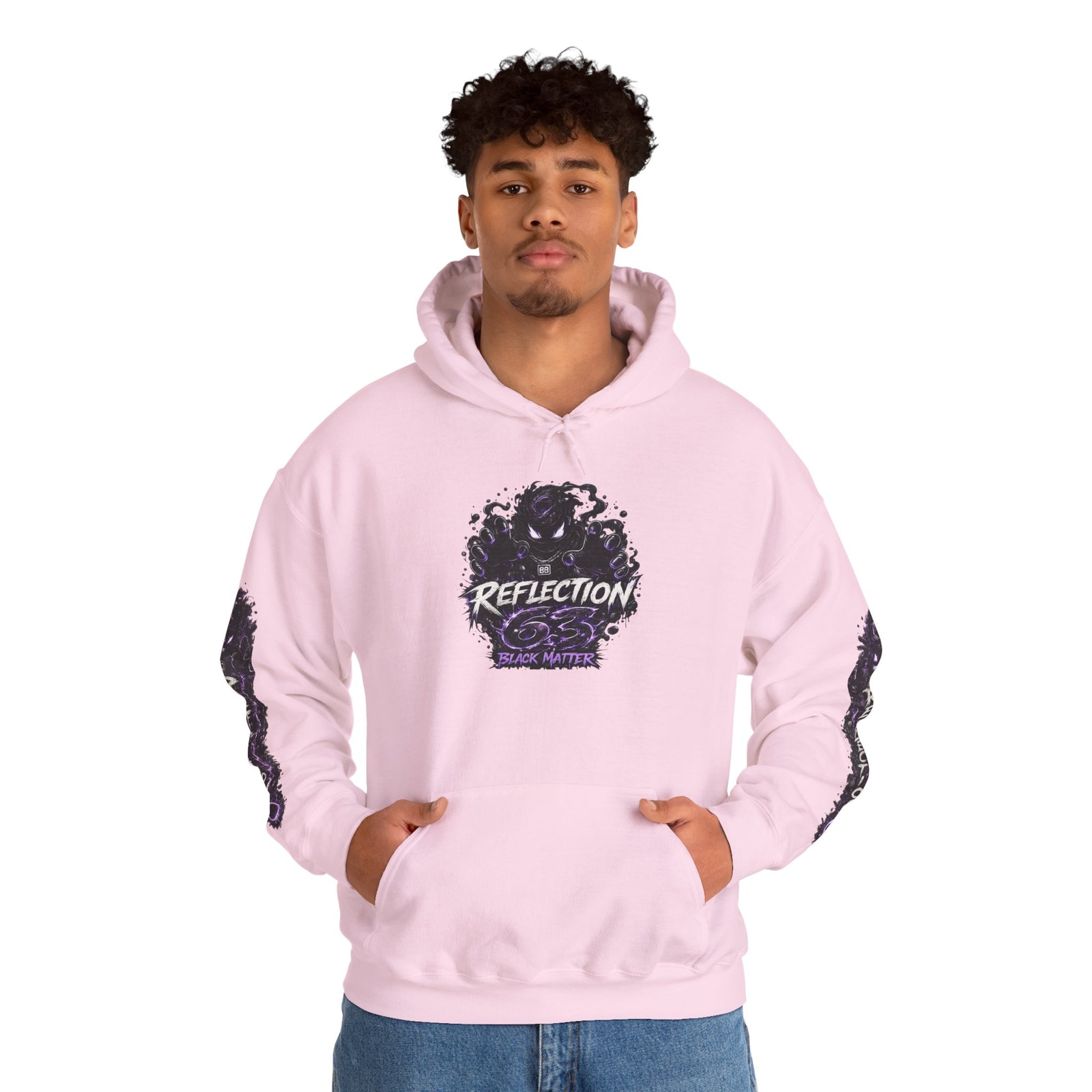 Reflection 63 Black Matter Hoodie — Graphic Cosmic Pullover