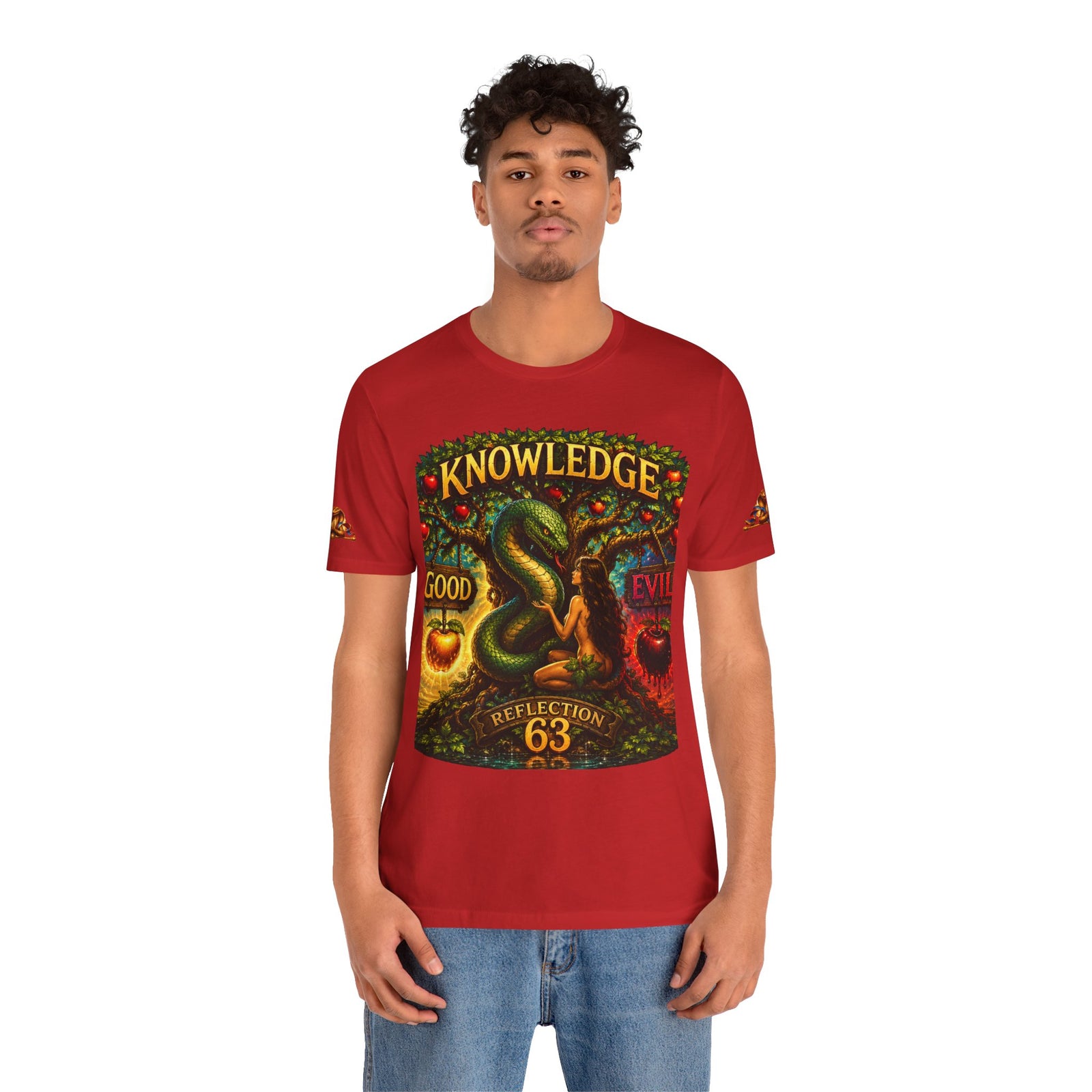 Knowledge Snake Tee — 'Knowledge: Good vs Evil' Graphic T-Shirt