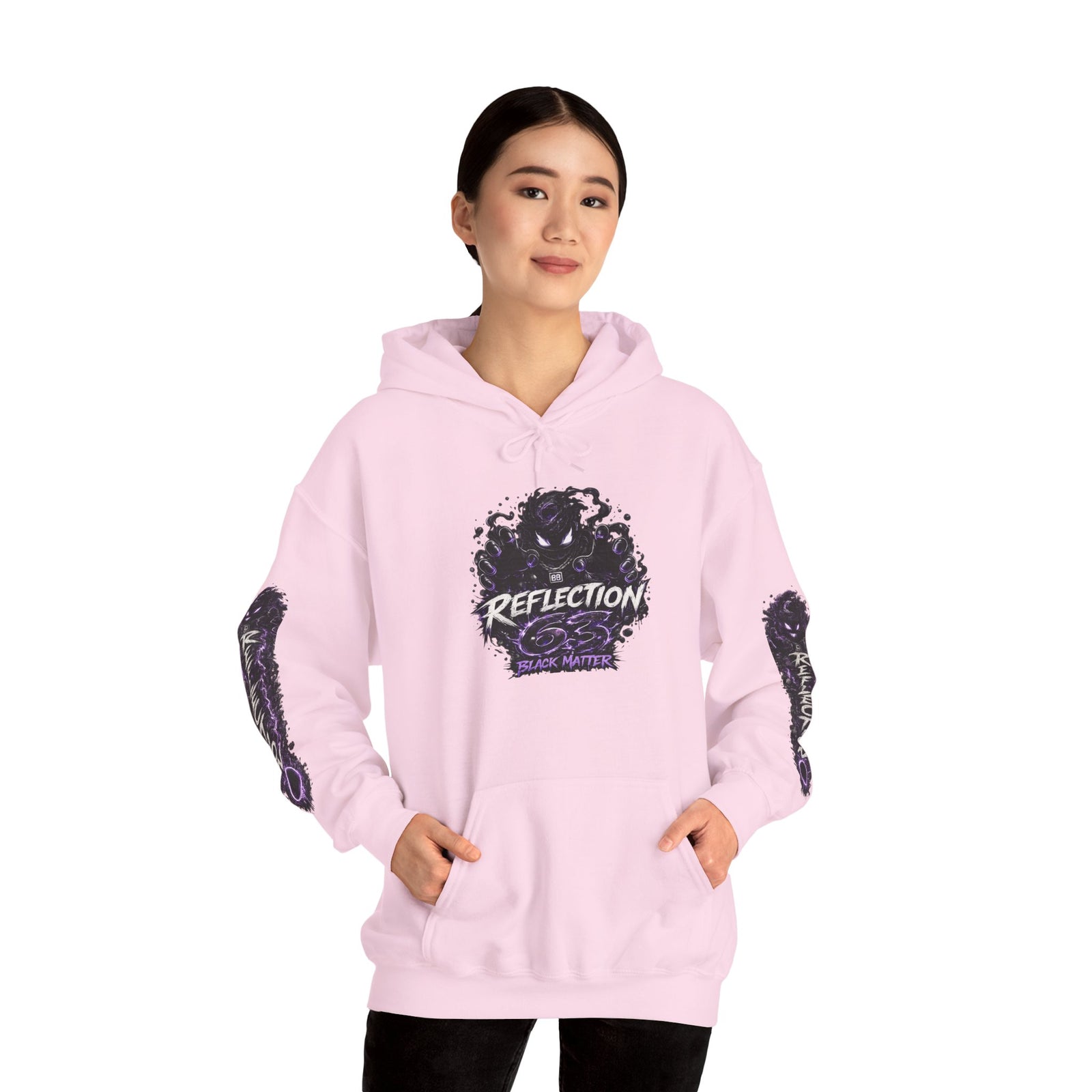 Reflection 63 Black Matter Hoodie — Graphic Cosmic Pullover