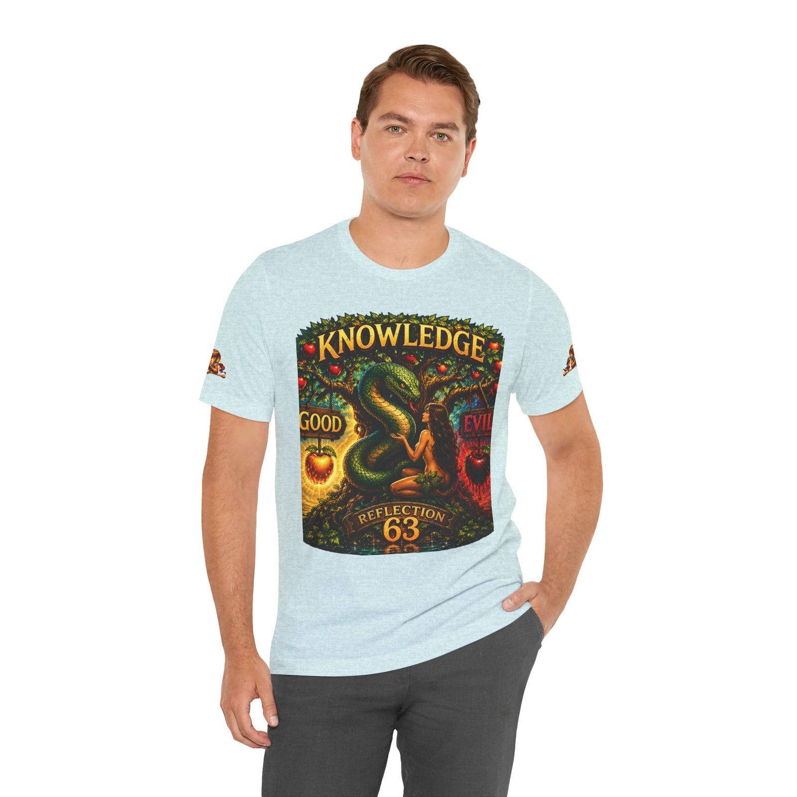 Knowledge Snake Tee — 'Knowledge: Good vs Evil' Graphic T-Shirt