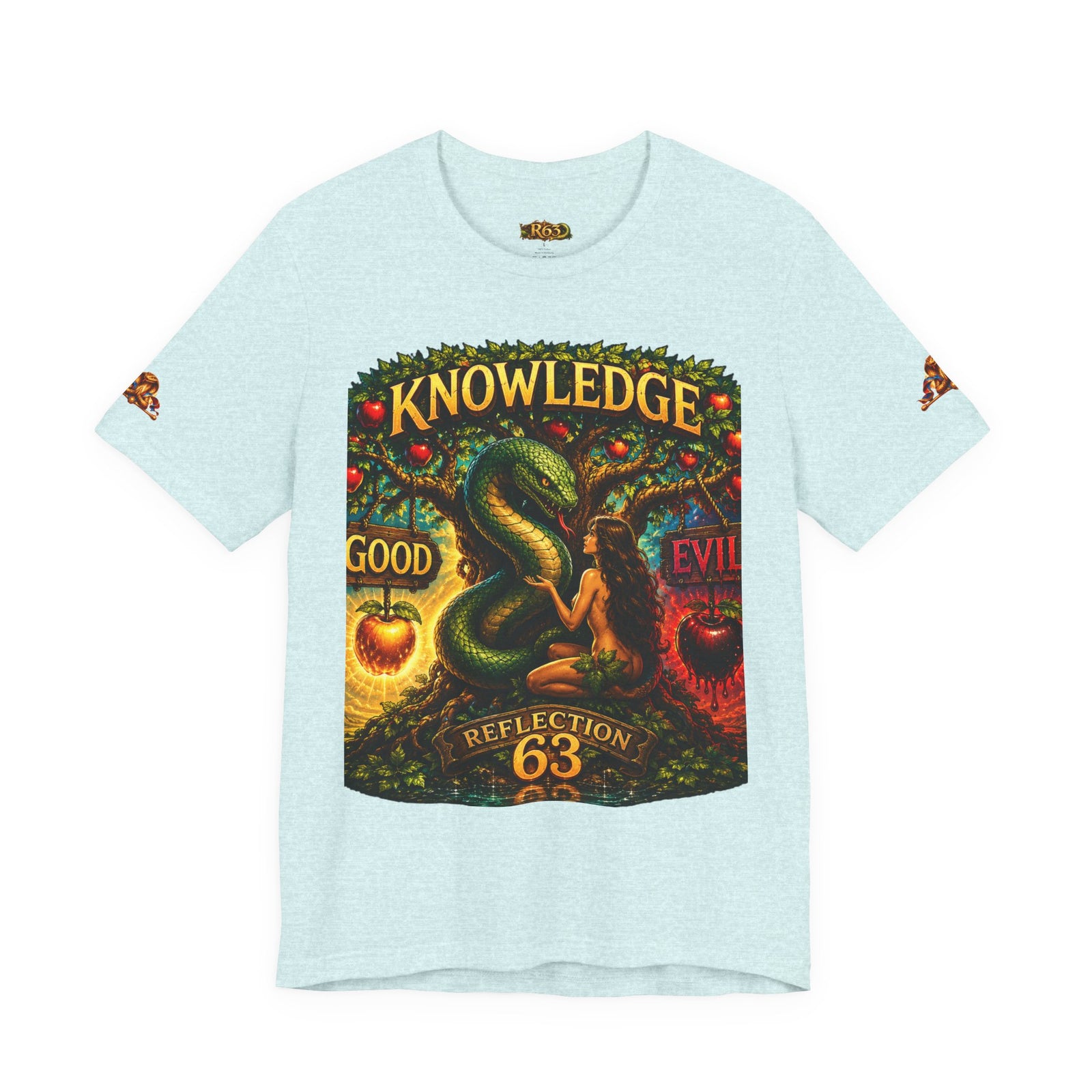 Knowledge Snake Tee — 'Knowledge: Good vs Evil' Graphic T-Shirt