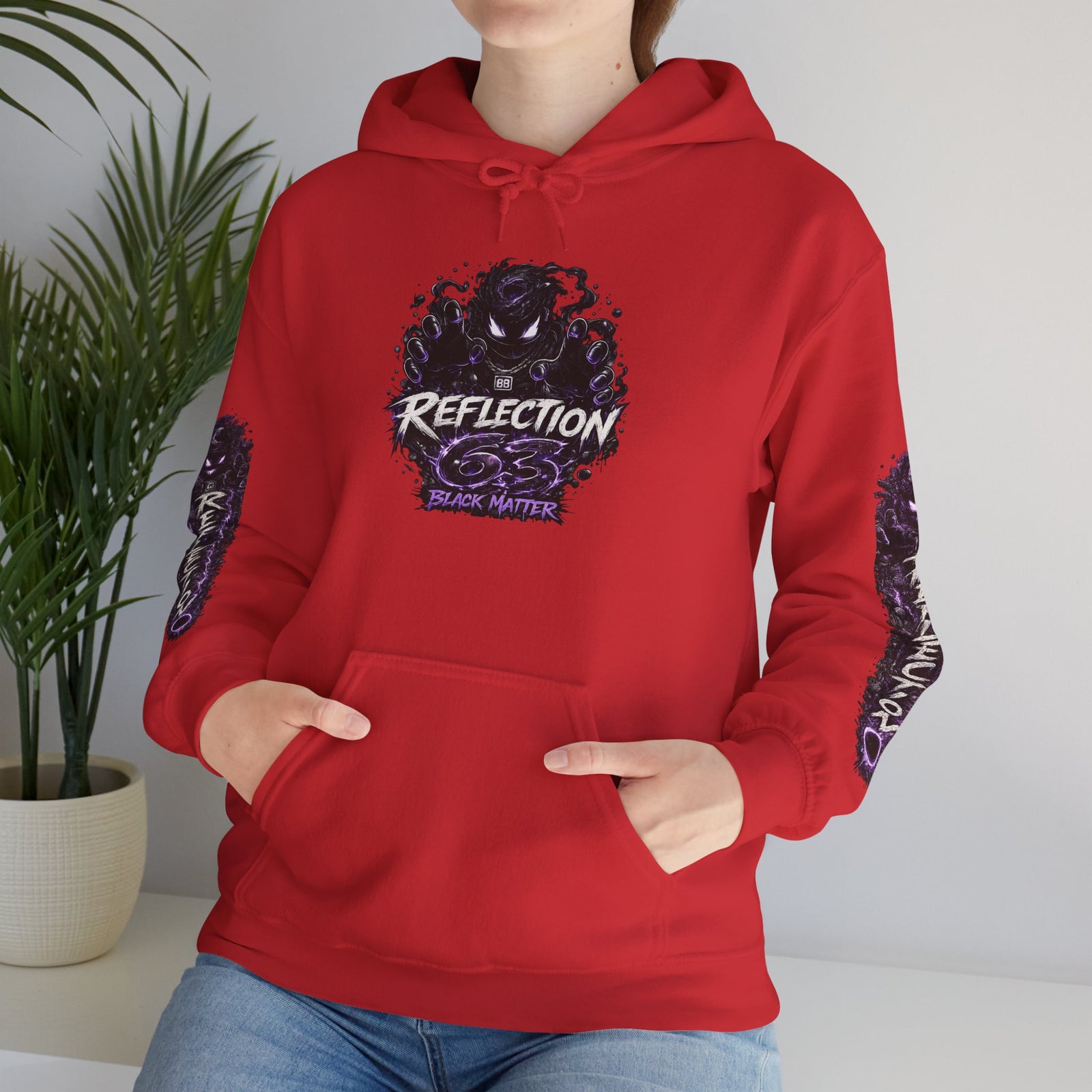 Reflection 63 Black Matter Hoodie — Graphic Cosmic Pullover