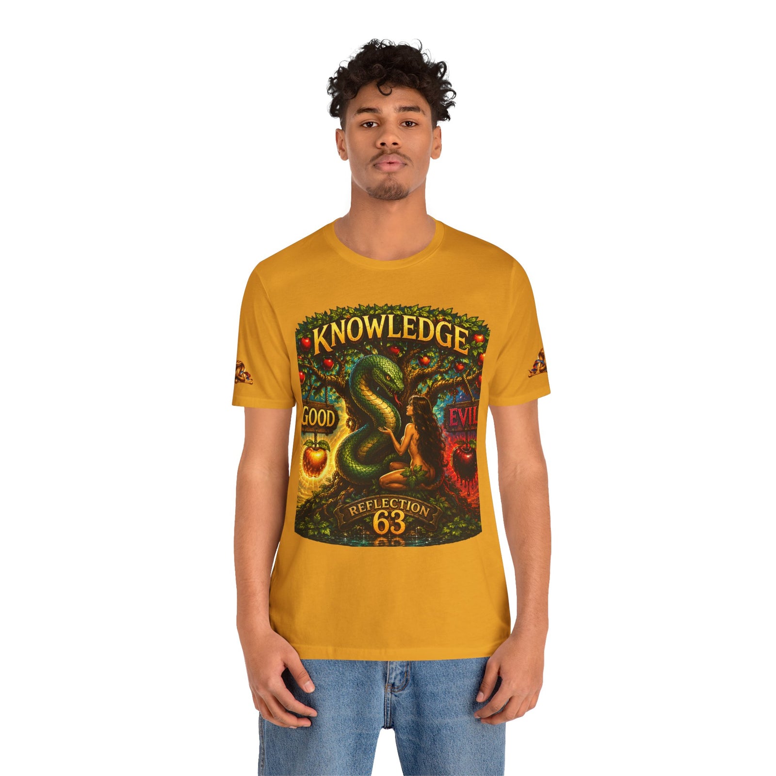 Knowledge Snake Tee — 'Knowledge: Good vs Evil' Graphic T-Shirt