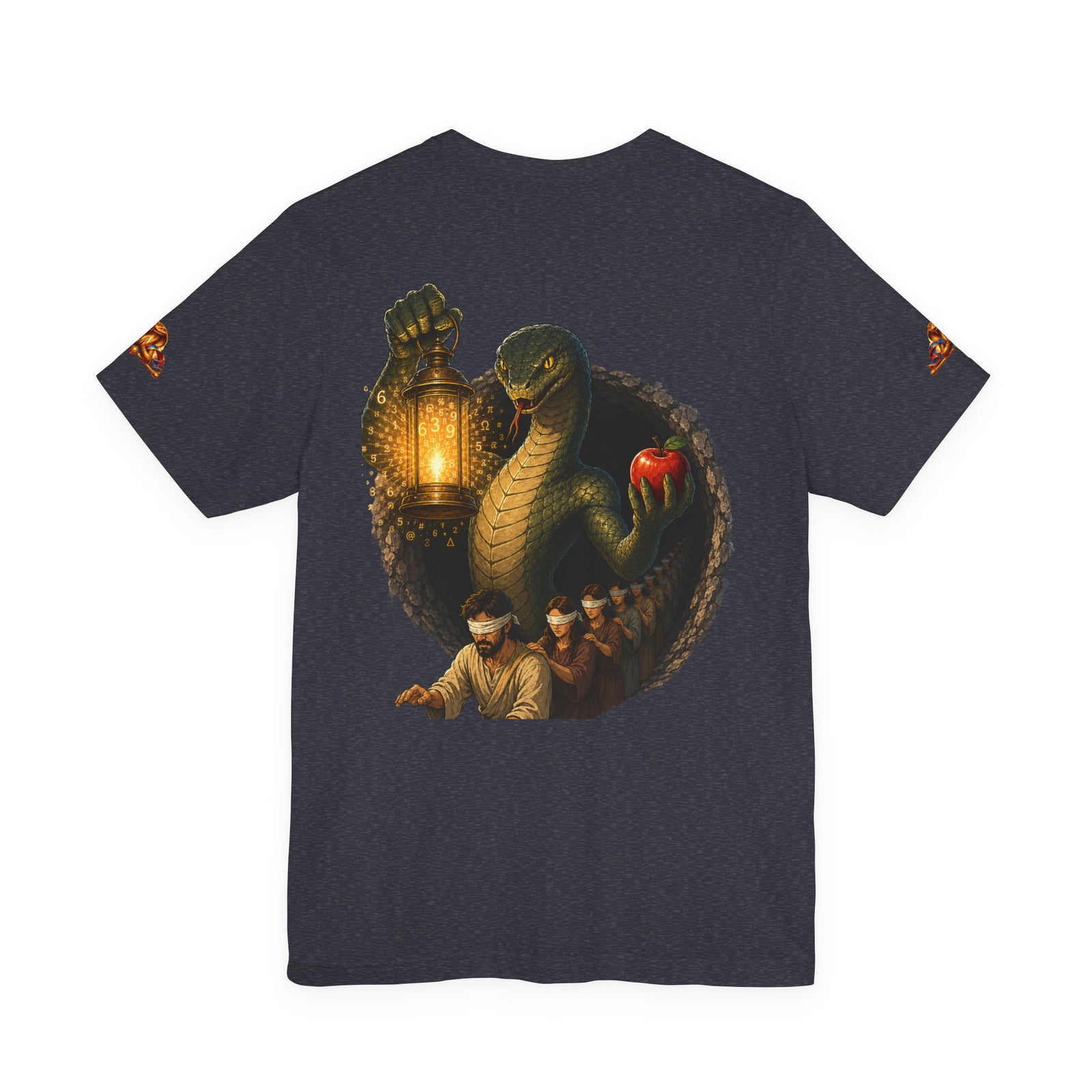 Knowledge Snake Tee — 'Knowledge: Good vs Evil' Graphic T-Shirt
