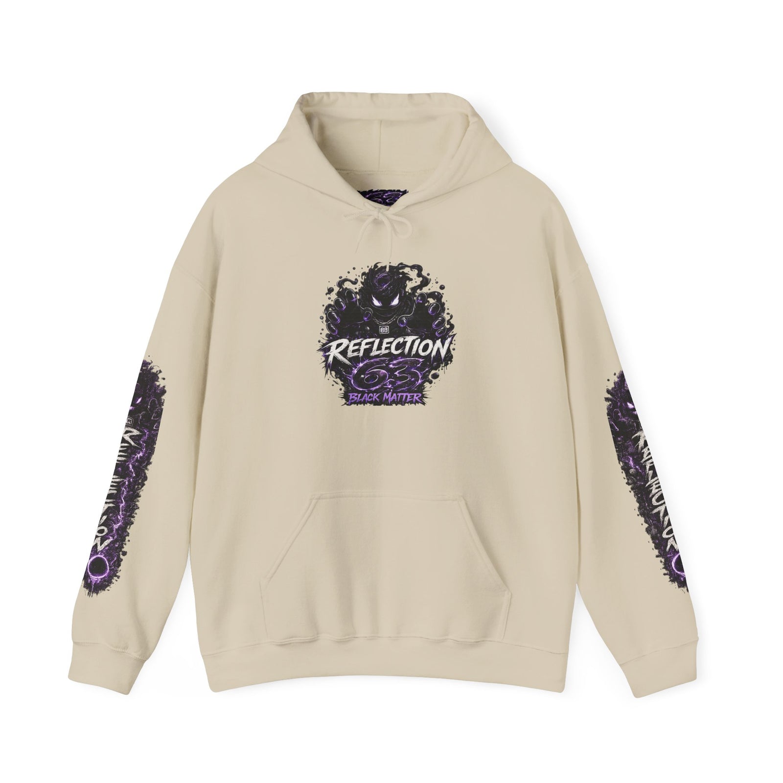Reflection 63 Black Matter Hoodie — Graphic Cosmic Pullover