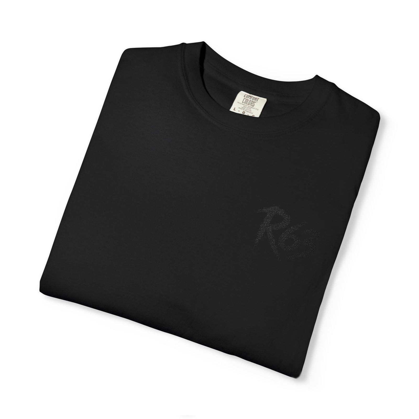 R63 Minimal Logo T-Shirt — Streetwear Graphic Tee with Sleeve Emblem