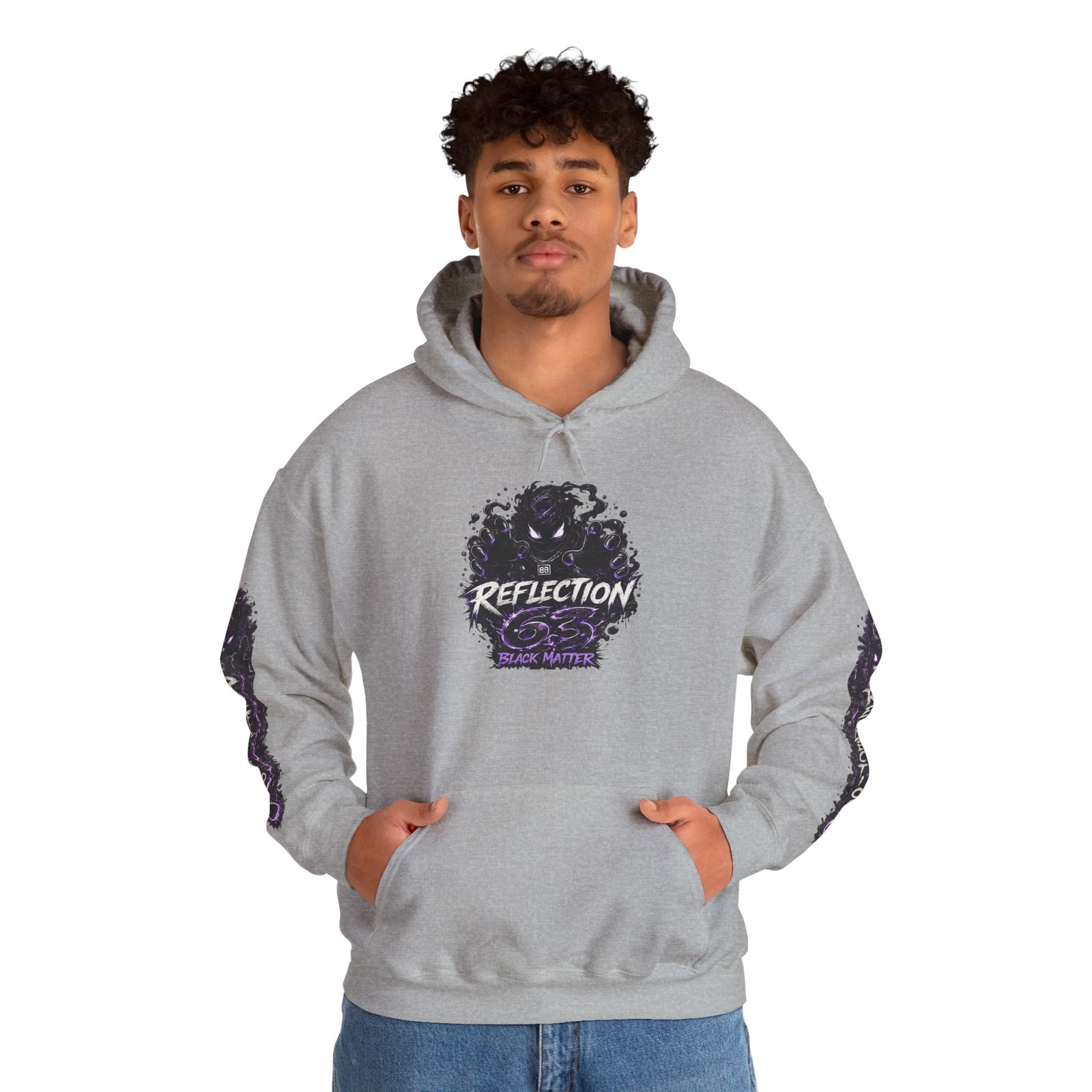 Reflection 63 Black Matter Hoodie — Graphic Cosmic Pullover