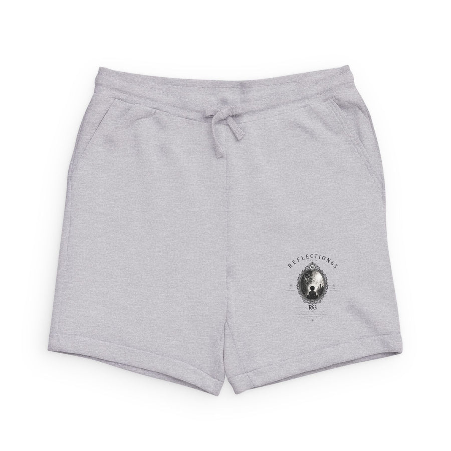 Fleece Sweatshorts with Minimal Moon Graphic