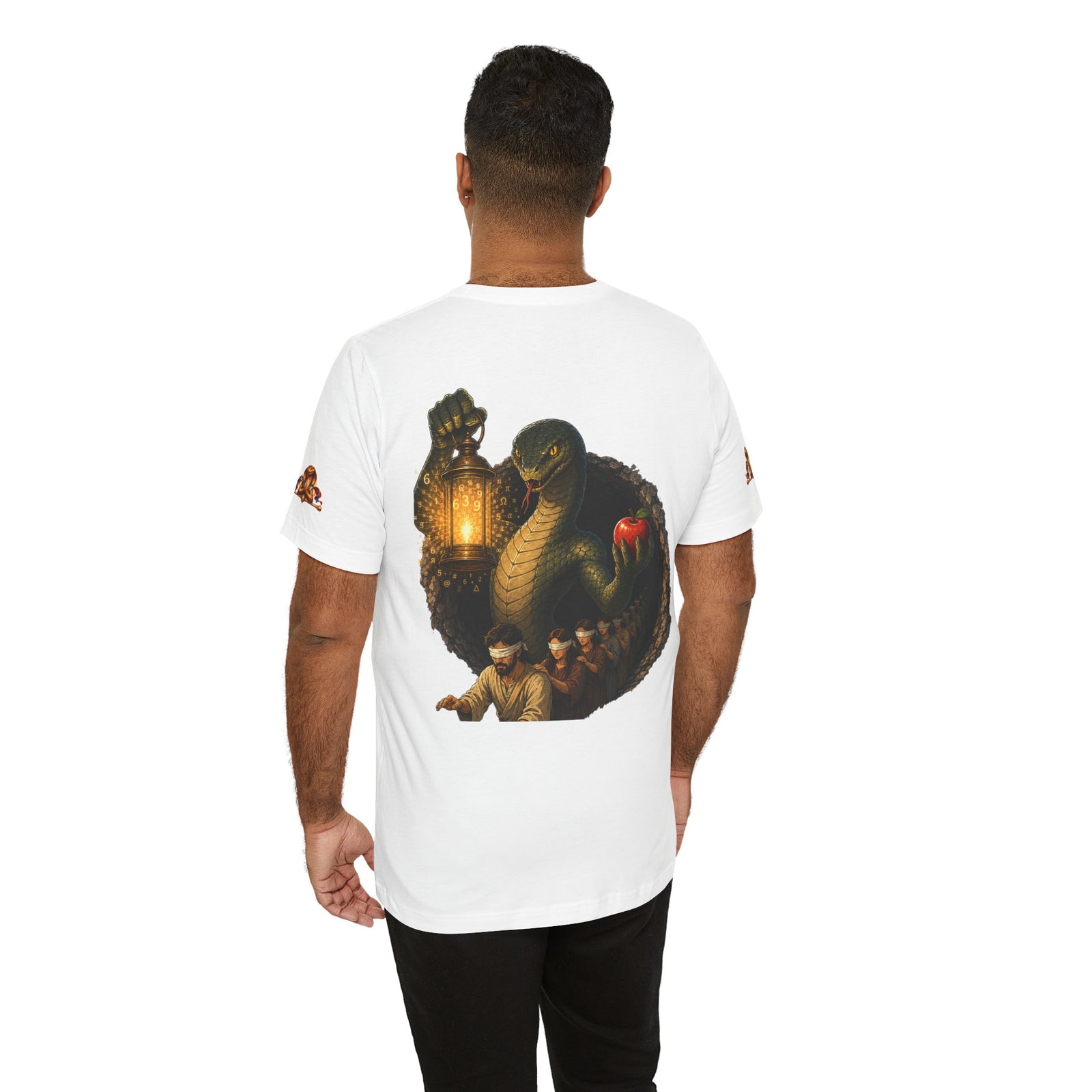Knowledge Snake Tee — 'Knowledge: Good vs Evil' Graphic T-Shirt