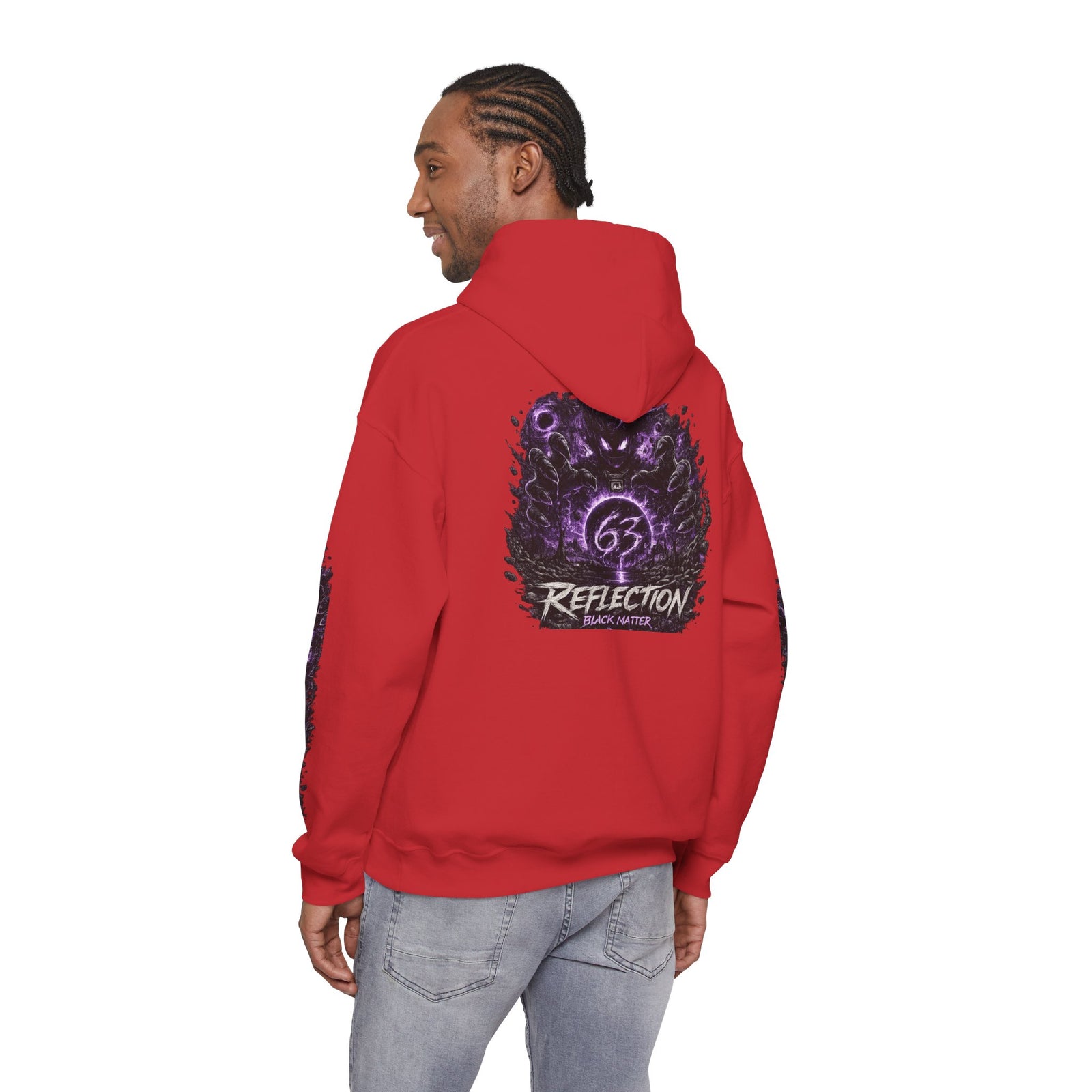 Reflection 63 Black Matter Hoodie — Graphic Cosmic Pullover