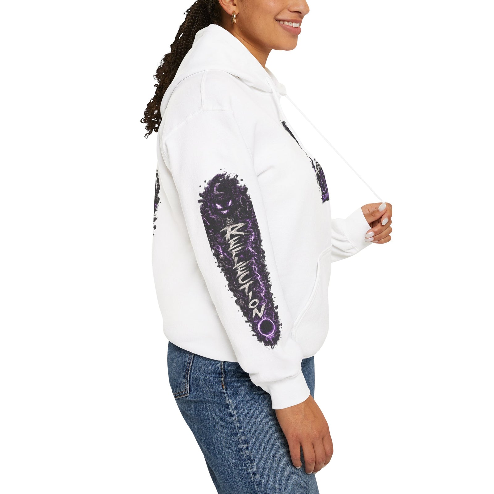 Reflection 63 Black Matter Hoodie — Graphic Cosmic Pullover