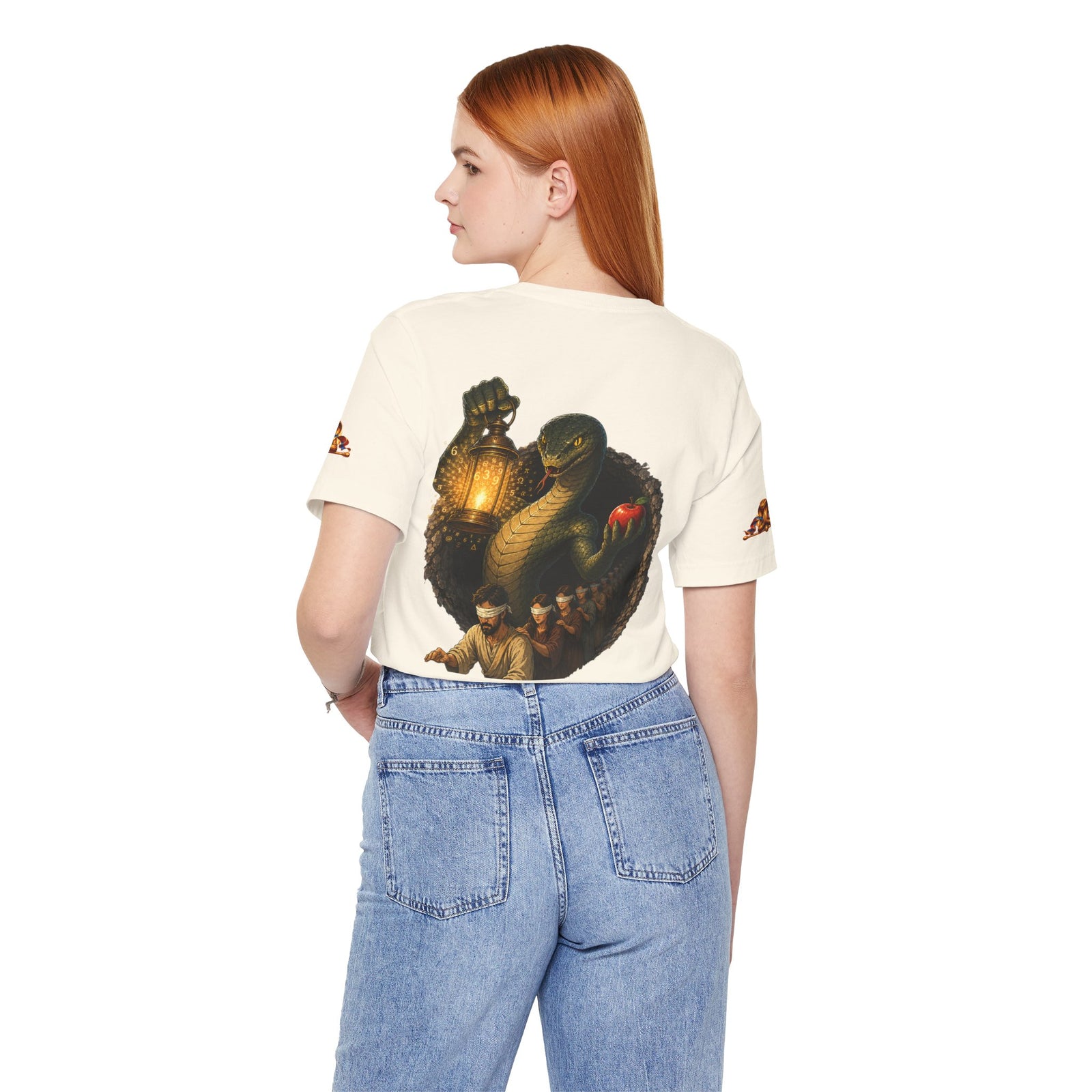 Knowledge Snake Tee — 'Knowledge: Good vs Evil' Graphic T-Shirt