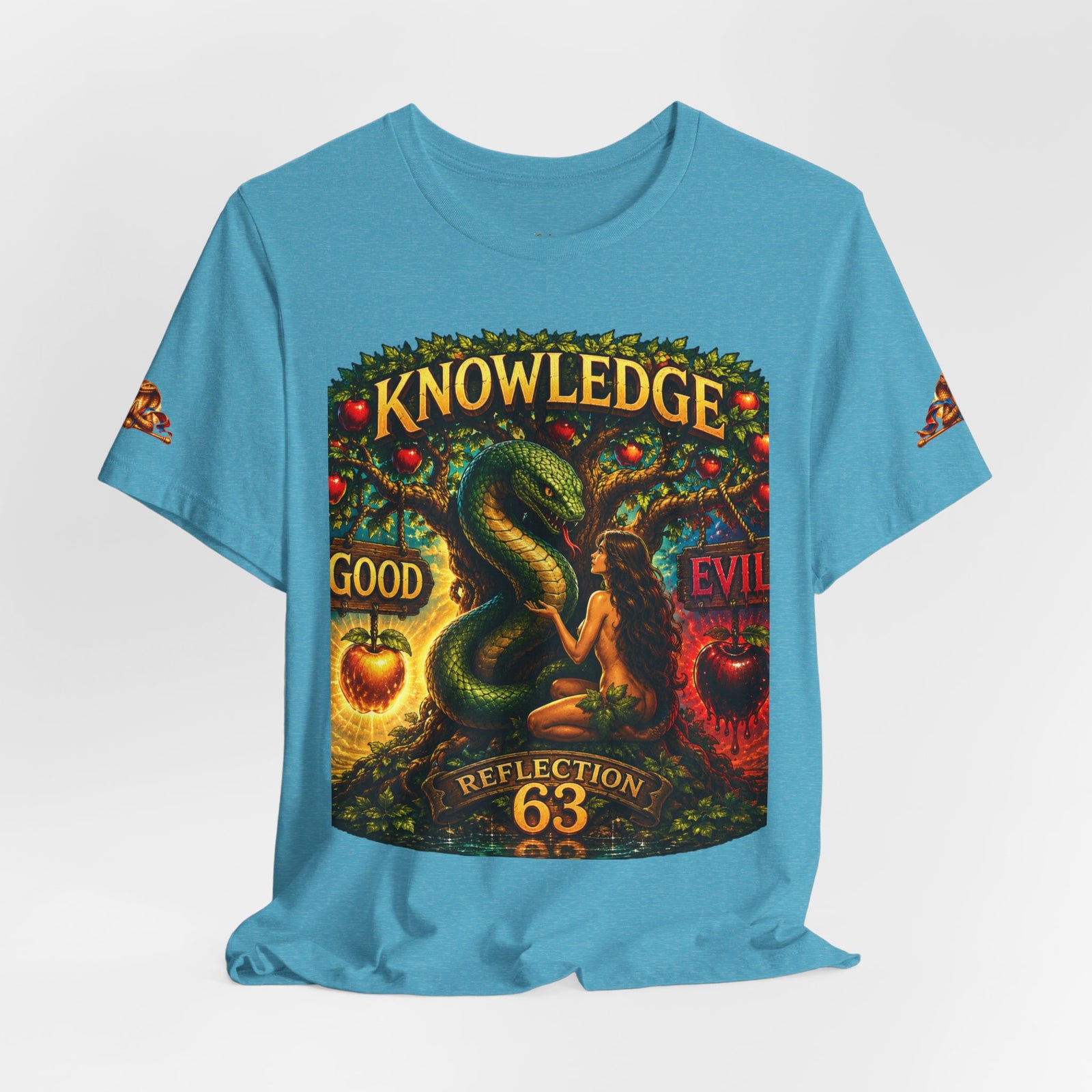 Knowledge Snake Tee — 'Knowledge: Good vs Evil' Graphic T-Shirt
