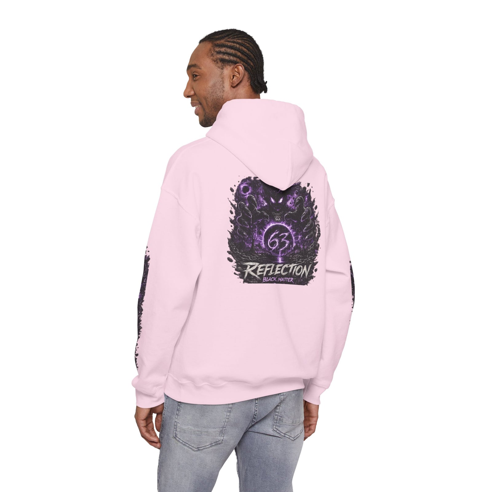 Reflection 63 Black Matter Hoodie — Graphic Cosmic Pullover