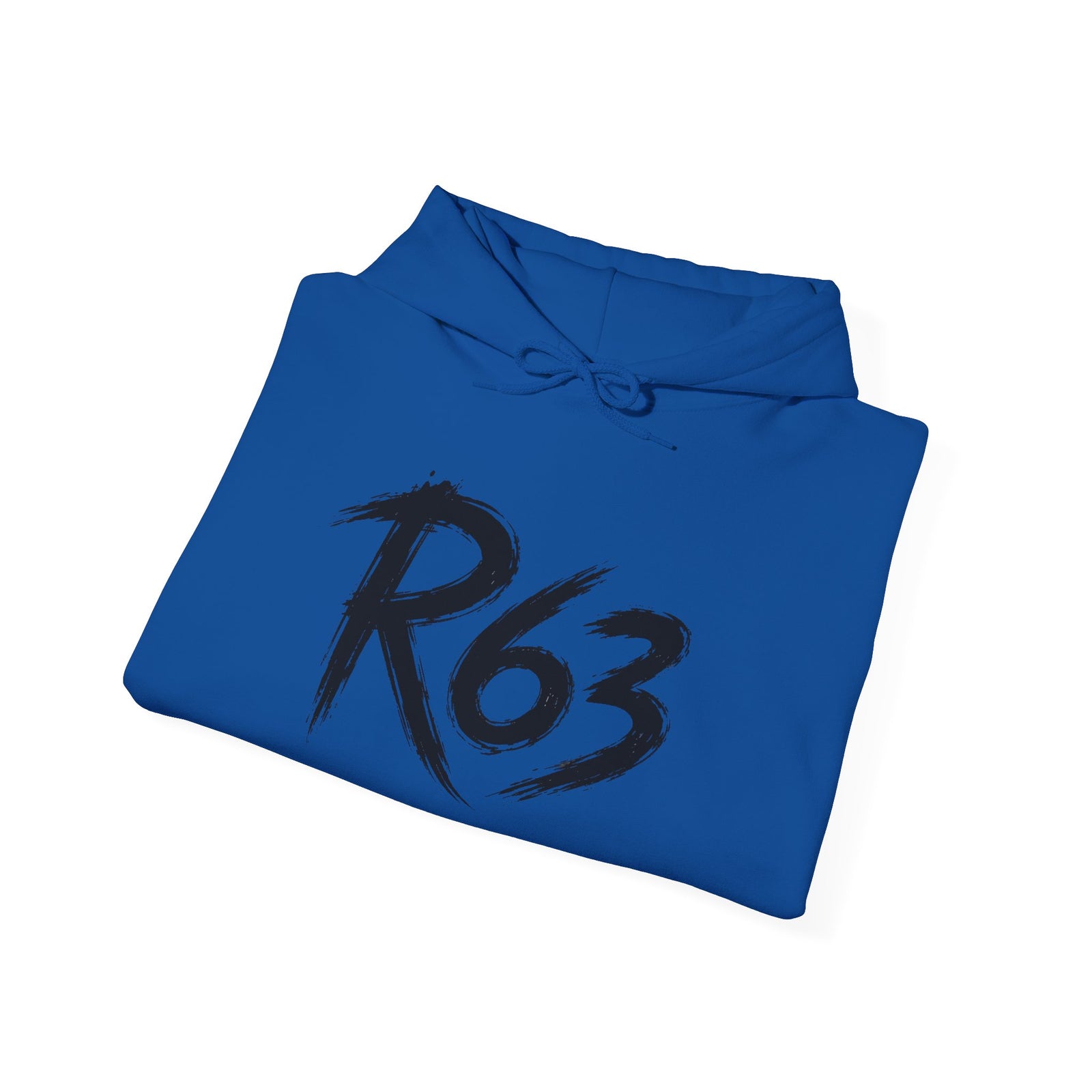 R63 Graphic Hoodie — Reflective Souls Back Print, Sleeve Logo Streetwear