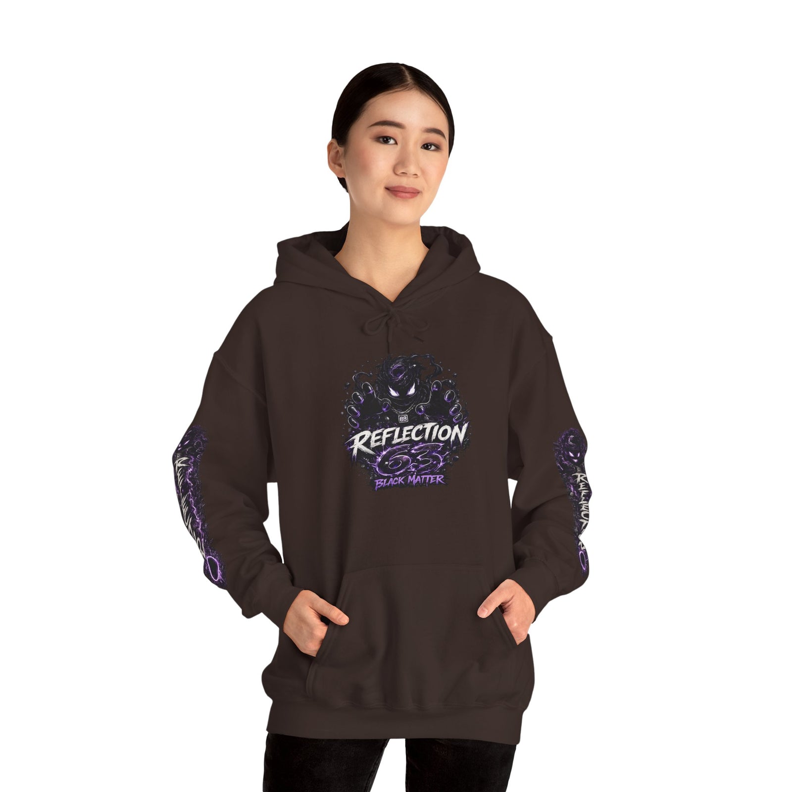 Reflection 63 Black Matter Hoodie — Graphic Cosmic Pullover