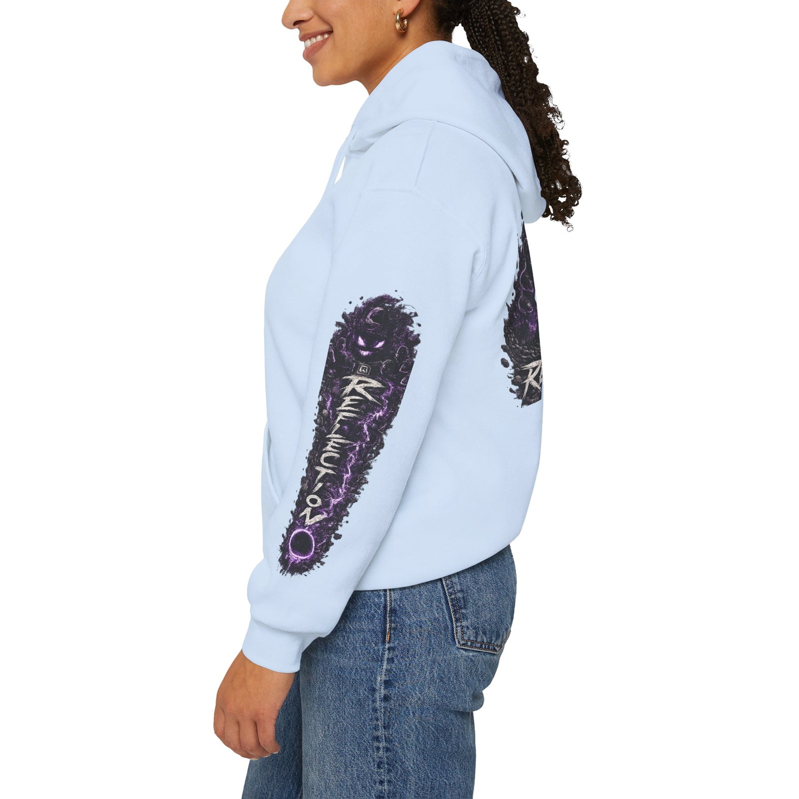 Reflection 63 Black Matter Hoodie — Graphic Cosmic Pullover