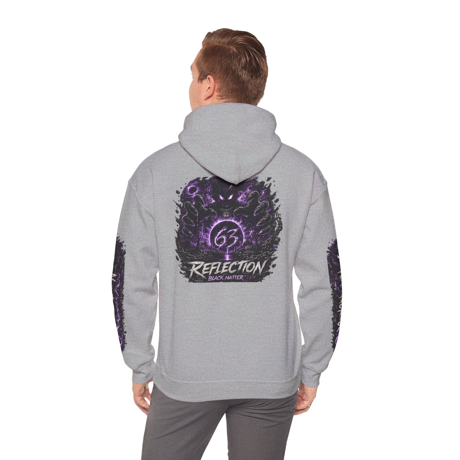 Reflection 63 Black Matter Hoodie — Graphic Cosmic Pullover