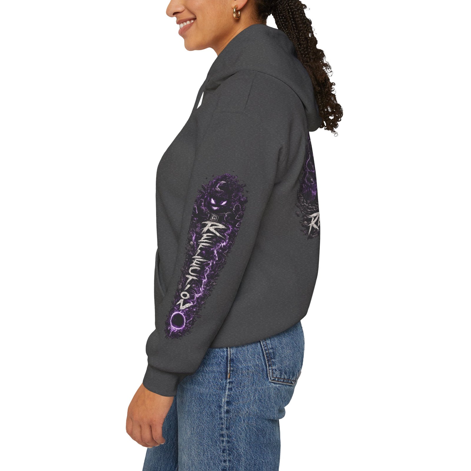 Reflection 63 Black Matter Hoodie — Graphic Cosmic Pullover